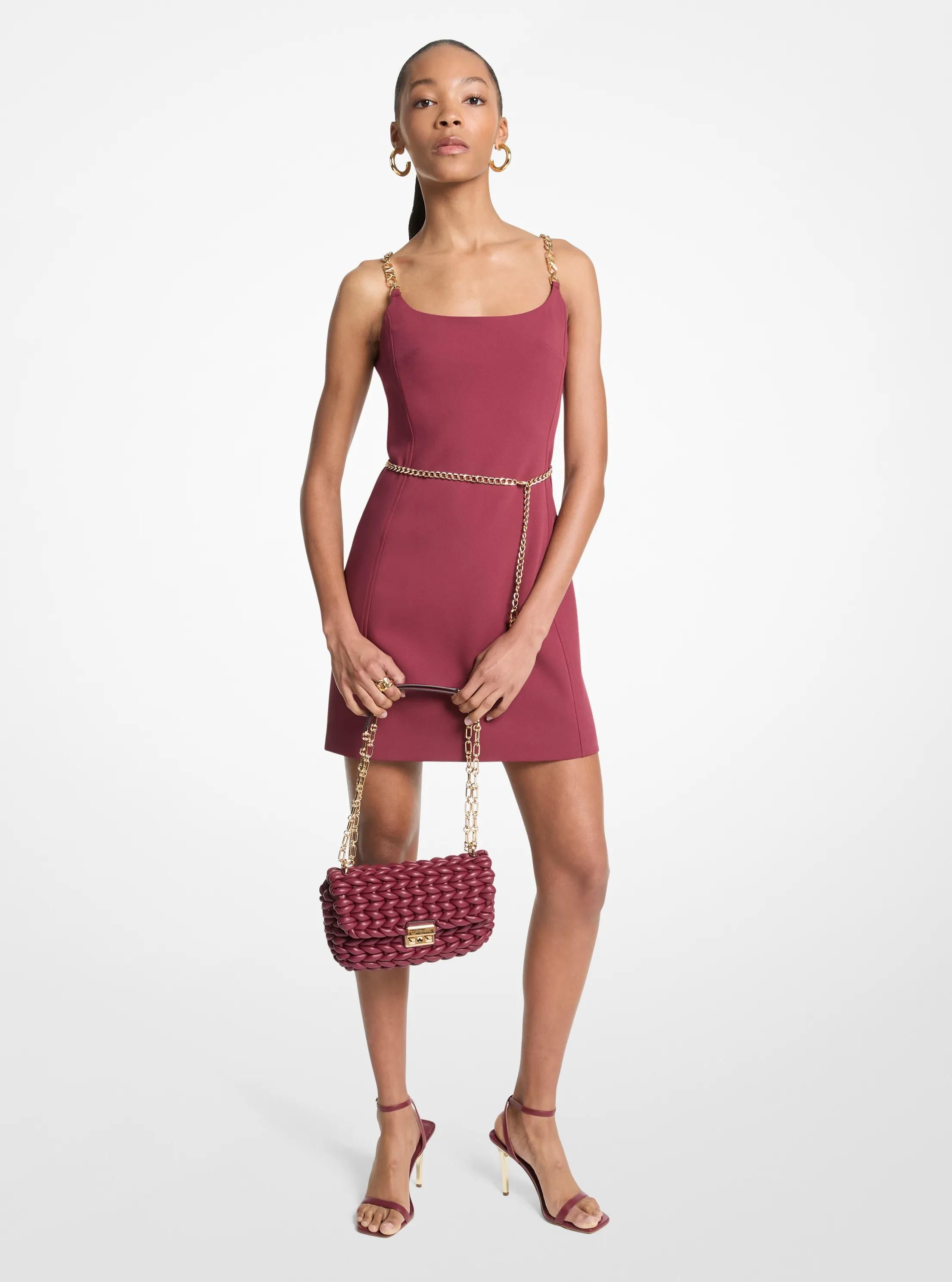 MK Mini-robe bustier avec ceinture et bretelles chaînes - Michael Kors - MICHAEL Michael Kors - Modalova