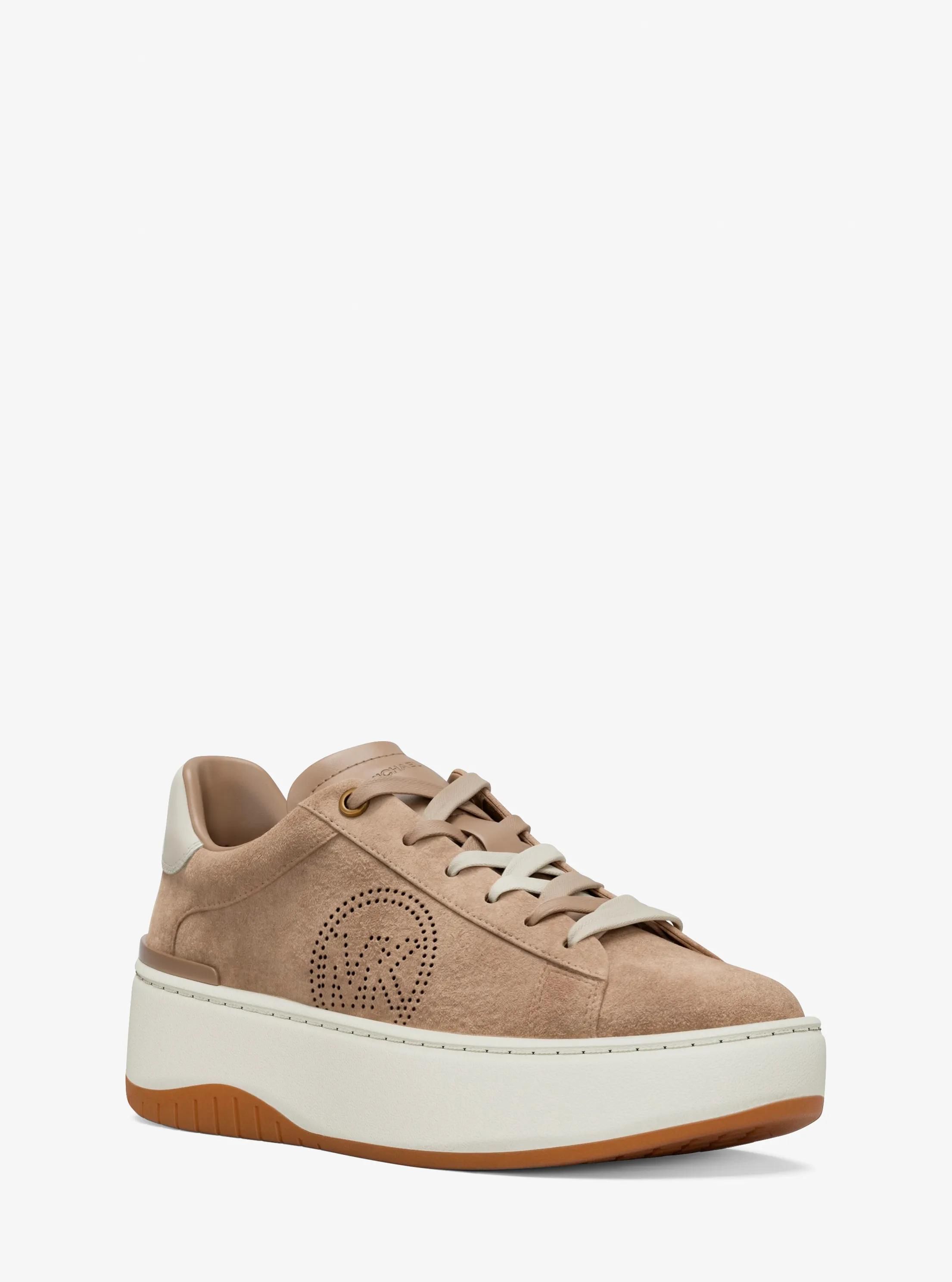 MK Basket Dottie en daim à semelle compensée - Michael Kors - MICHAEL Michael Kors - Modalova