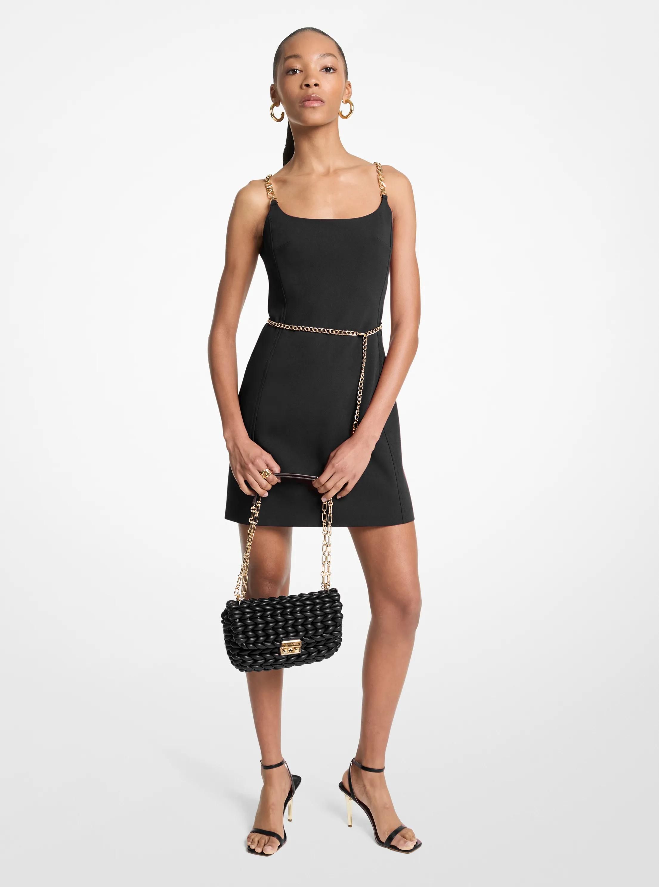 MK Mini-robe bustier avec ceinture et bretelles chaînes - Michael Kors - MICHAEL Michael Kors - Modalova