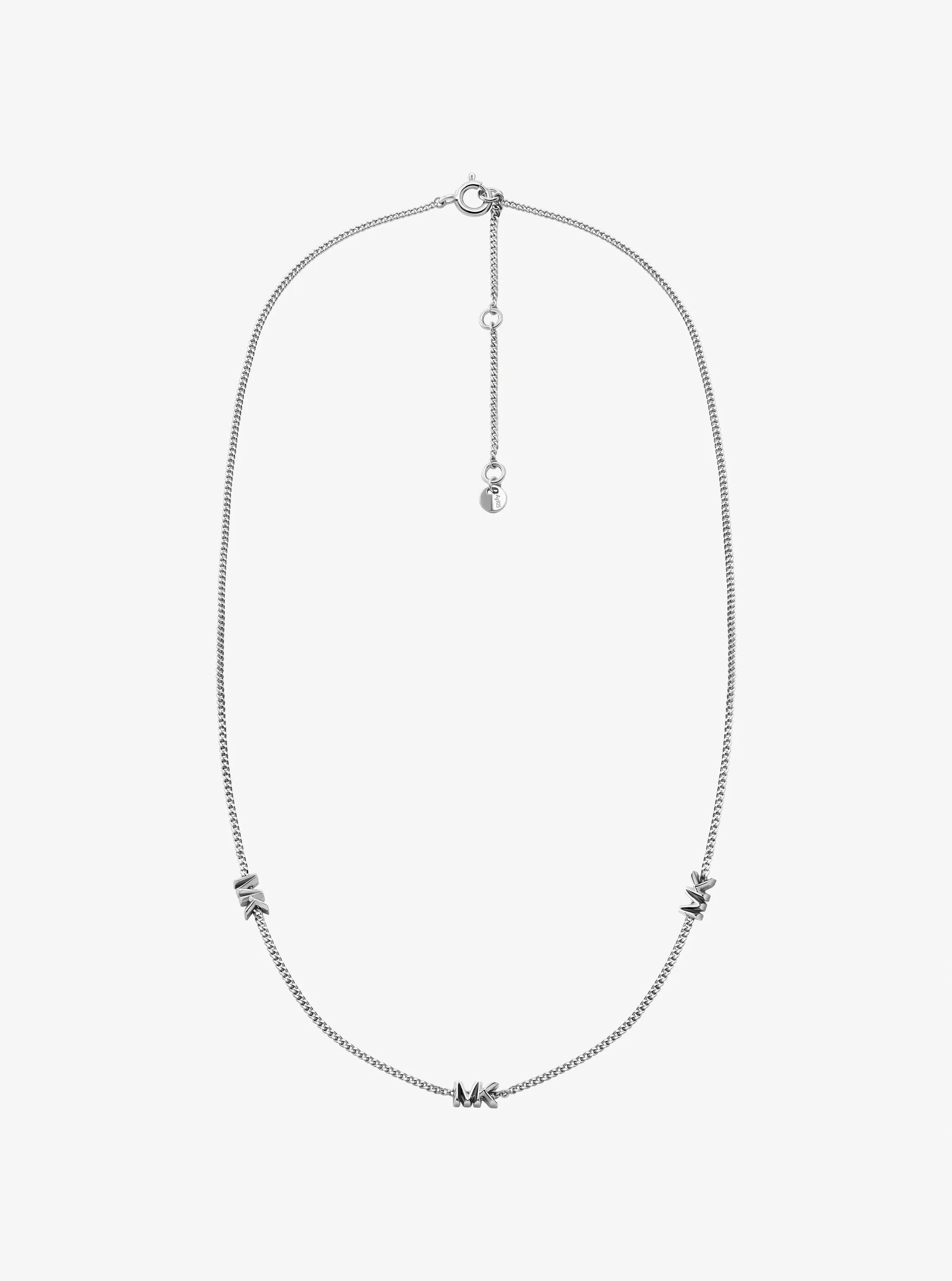 MK Collier à logo en sterling plaqué en métal précieux - Michael Kors - Modalova