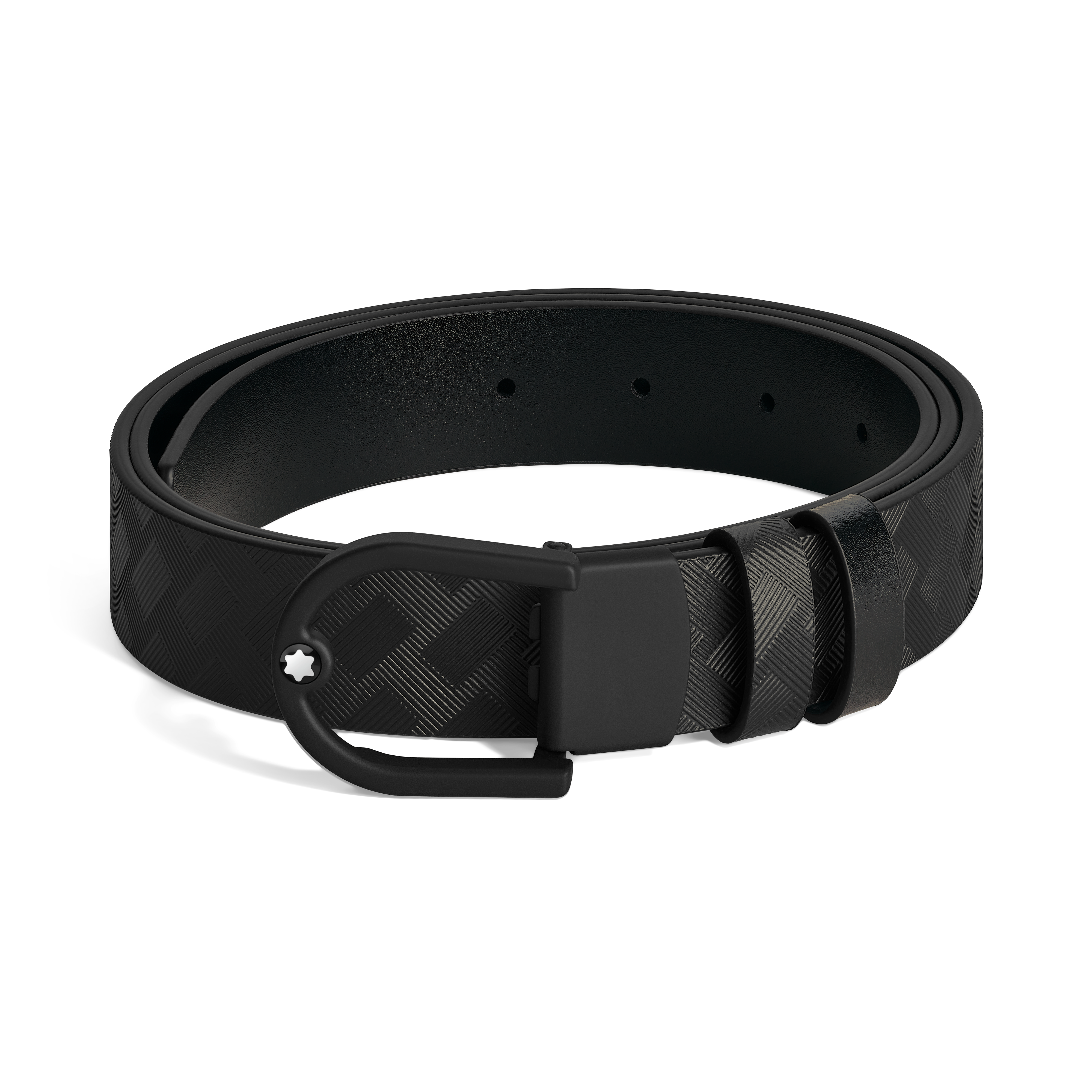 Ceinture réversible boucle fer à cheval de 30 mm en cuir / - Cuir - MB222397 - Ceintures - MONTBLANC - Modalova