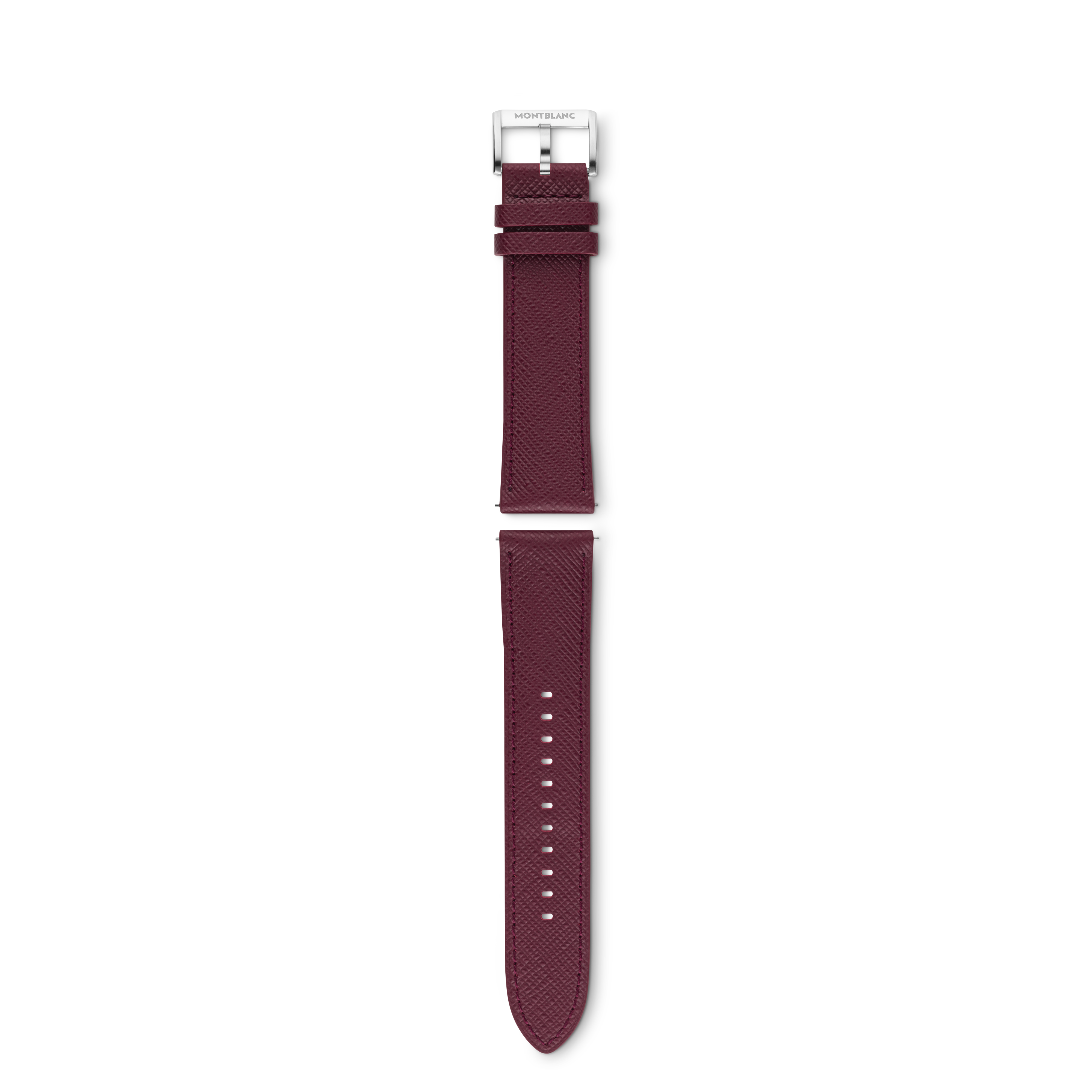 Bracelet de Montre 22 mm avec Boucle Ardillon en Cuir Sartorial - Cuir de veau - MB131810 - Bracelets Connectés - MONTBLANC - Modalova