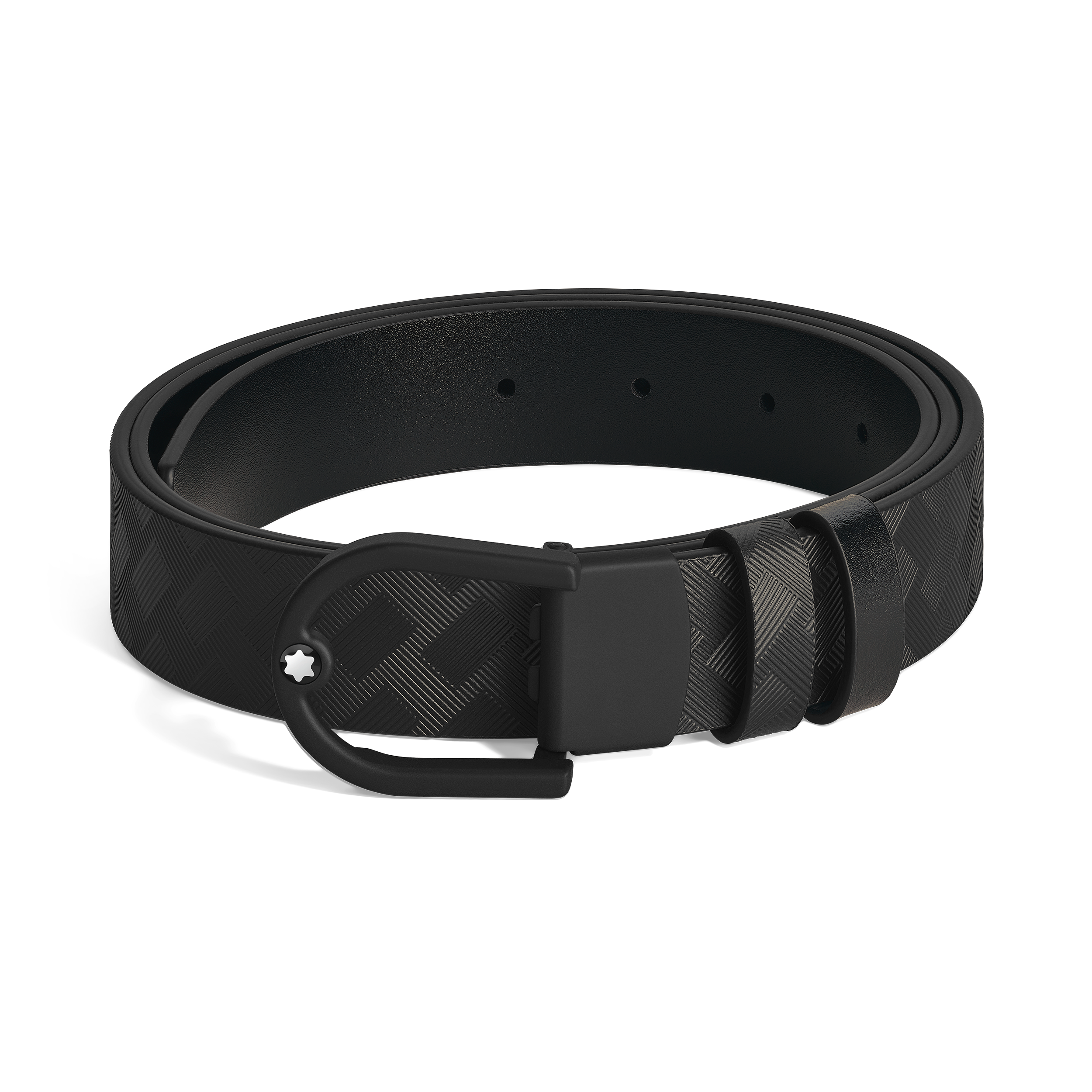Ceinture réversible boucle fer à cheval de 30 mm en cuir / - Cuir - MB222397 - Ceintures - MONTBLANC - Modalova