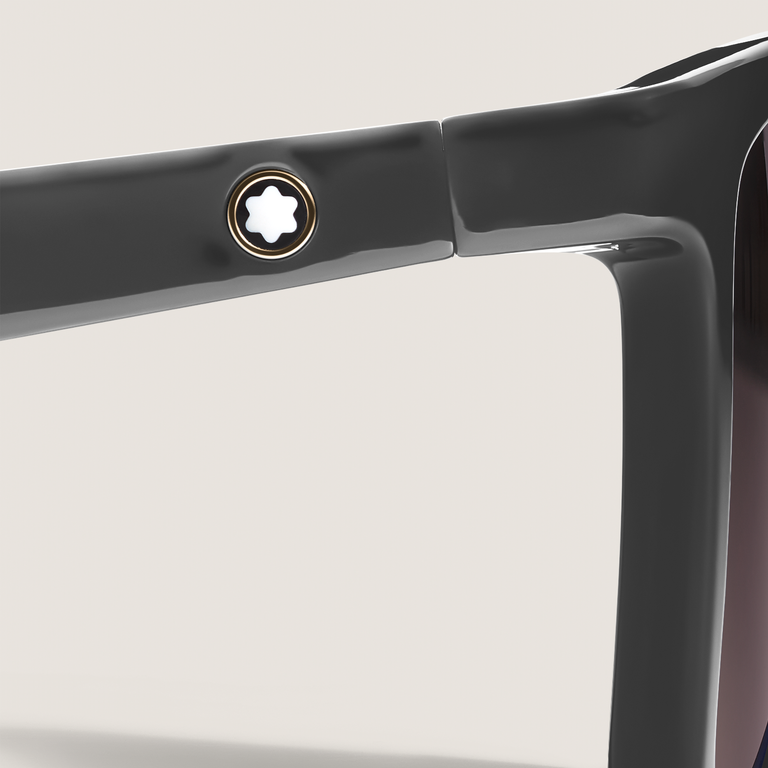 Lunettes de Soleil Carrées avec Monture Injectée - Injection plastique - MB134860 - Solaires - MONTBLANC - Modalova