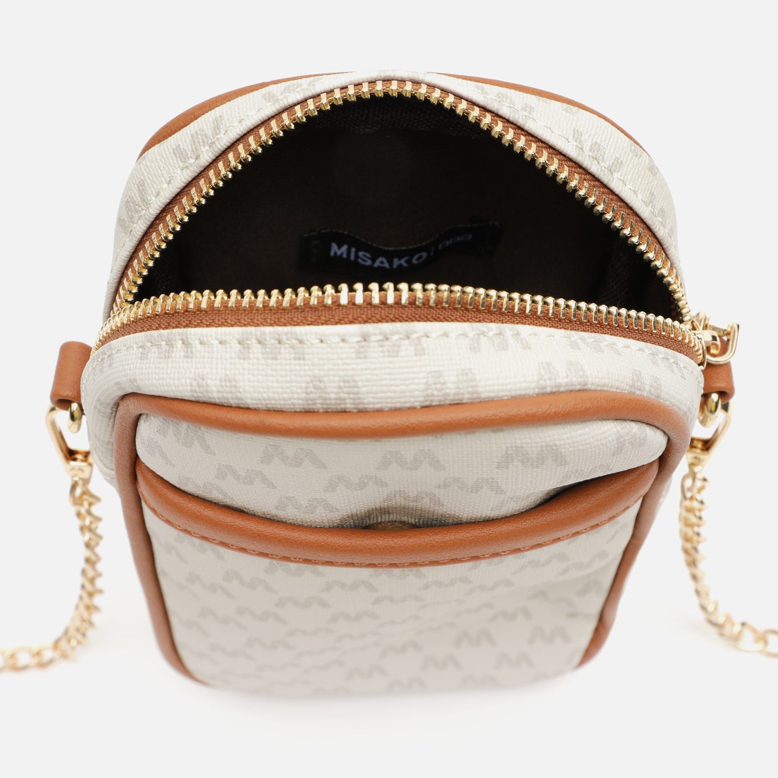 Sac bandoulière mini Monograms pour téléphone avec imprimé monogramme ED - Misako - Modalova