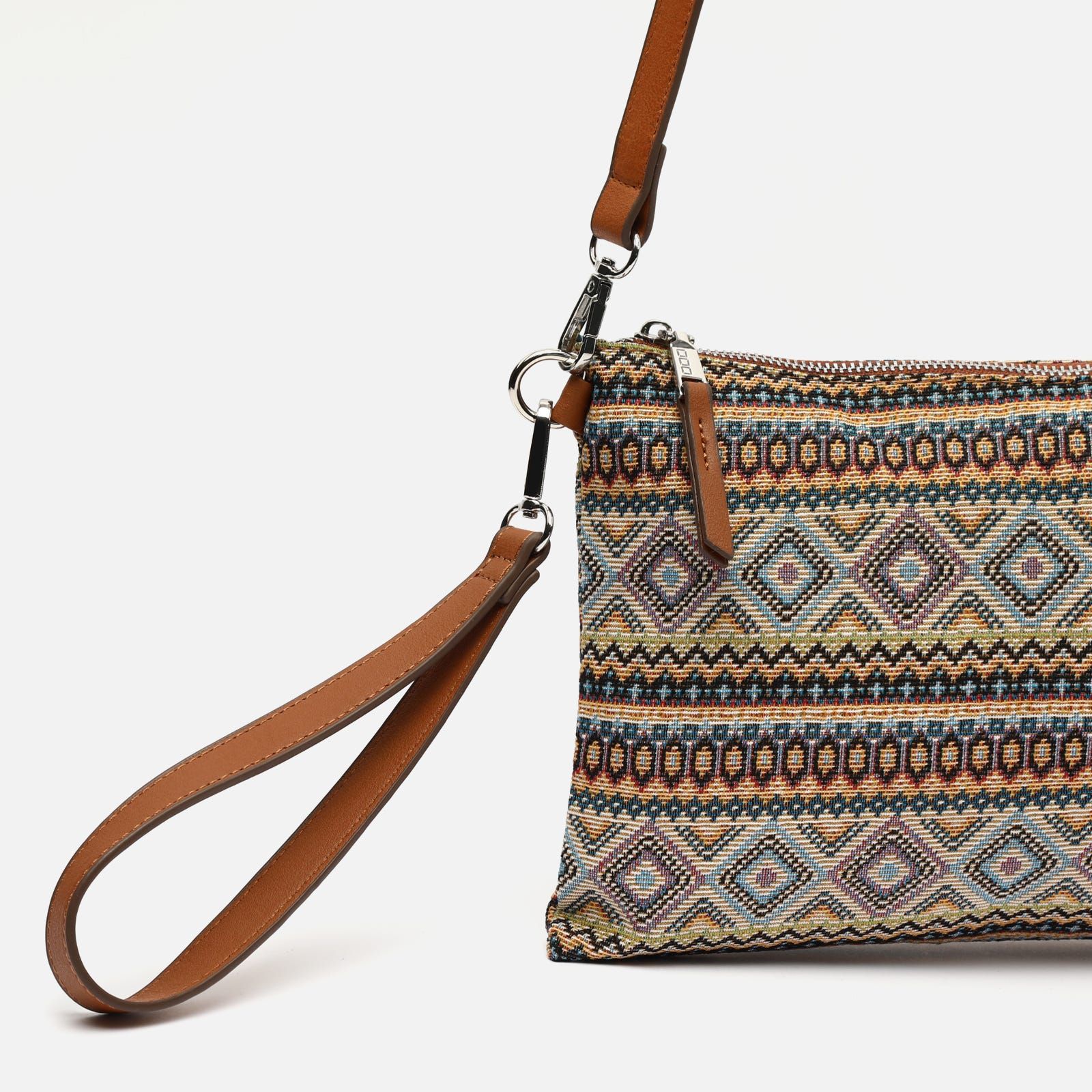 Sac bandoulière petit Misi avec imprimé jacquard ED - Misako - Modalova