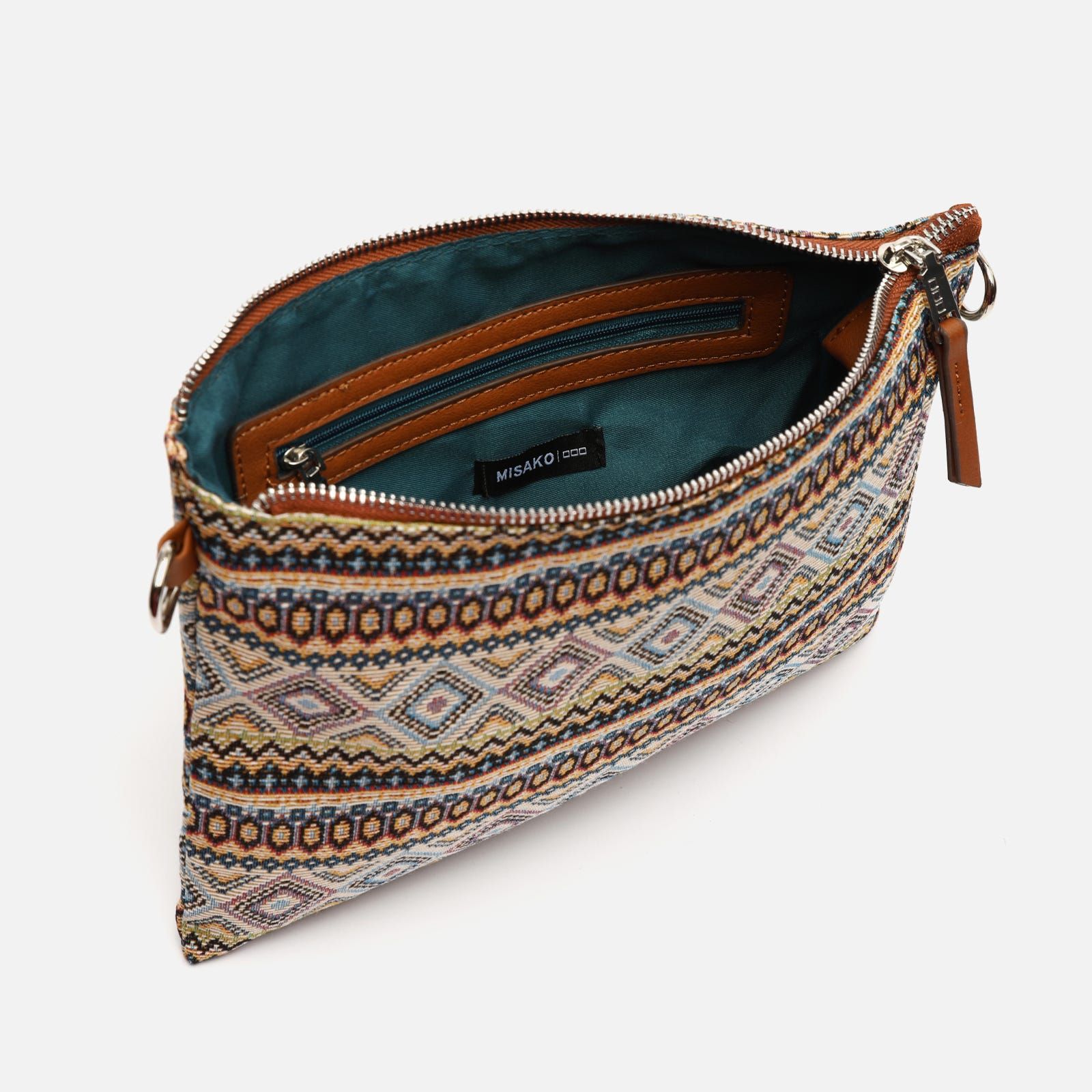 Sac bandoulière petit Misi avec imprimé jacquard ED - Misako - Modalova