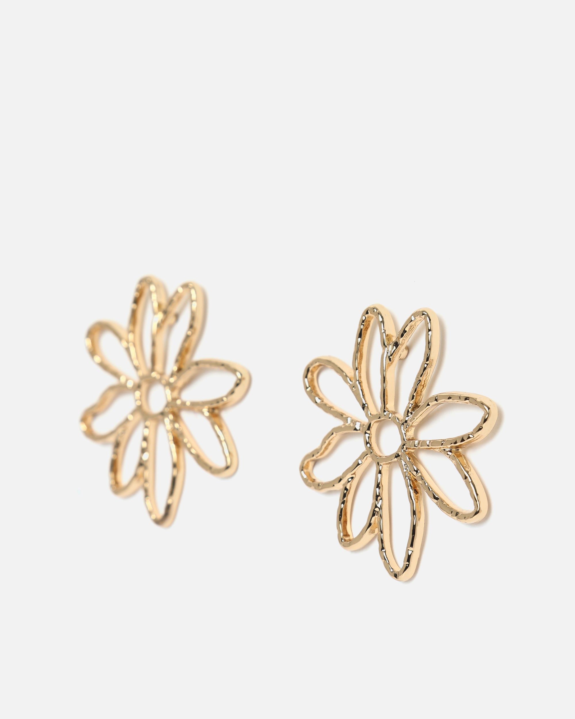 Elina grandes boucles d'oreilles fleur - Misako - Modalova