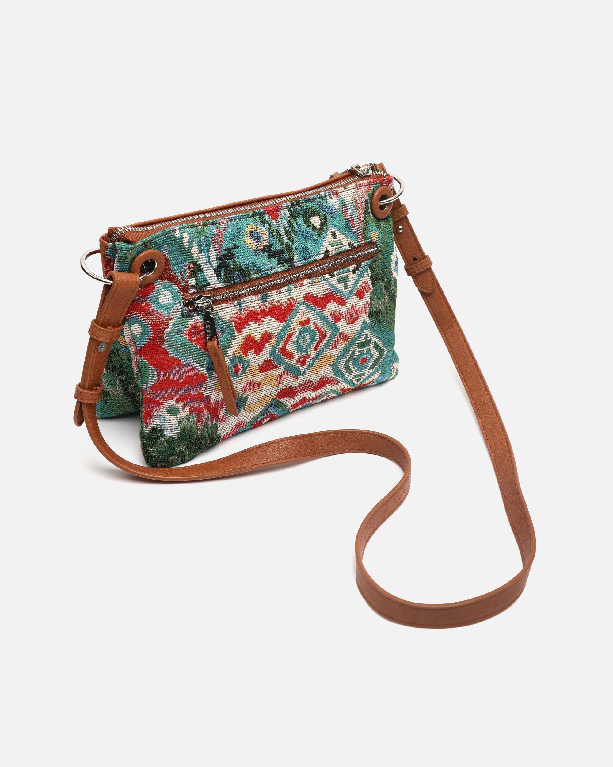 Zarias petit sac bandoulière avec imprimé jacquard - Misako - Modalova