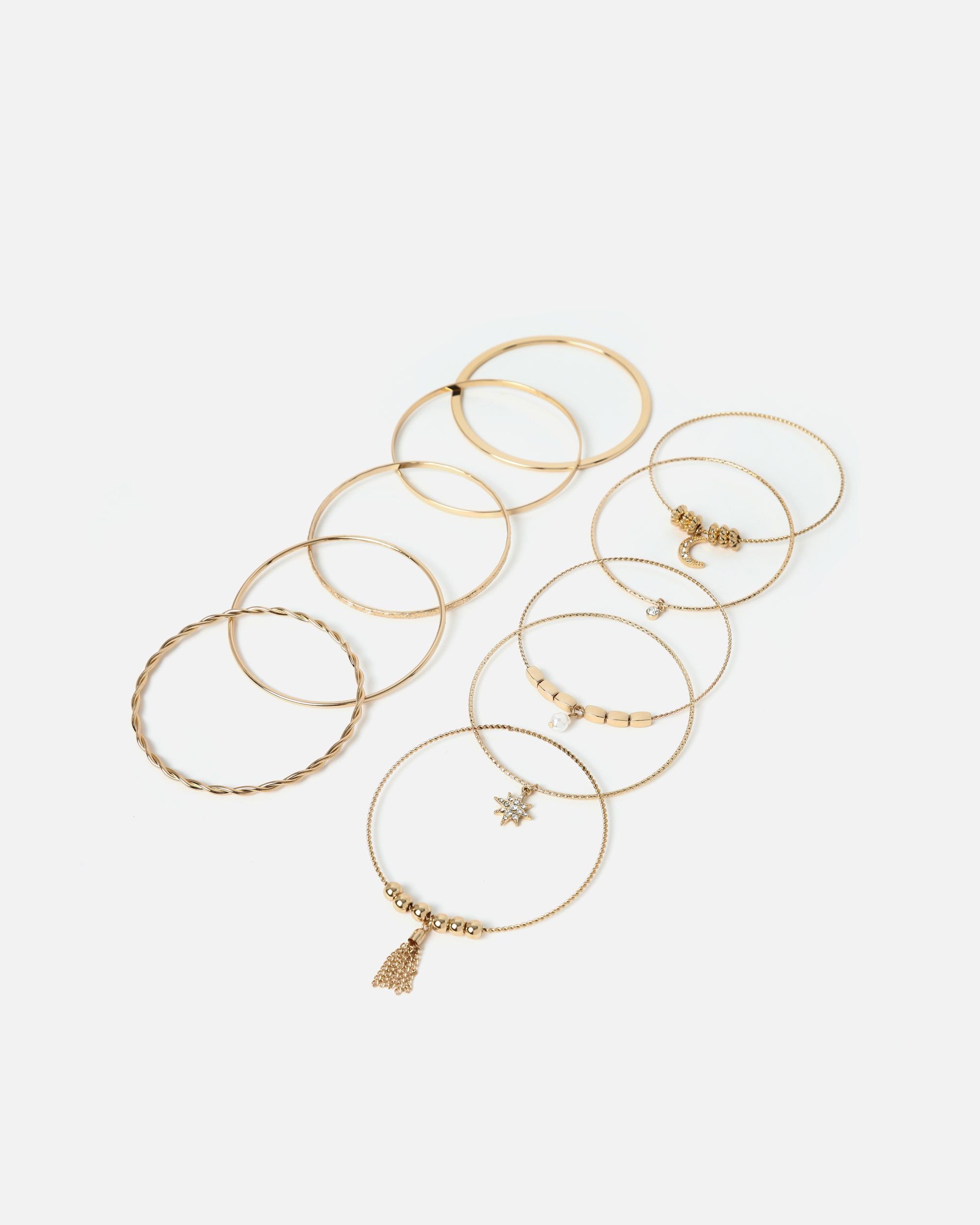 Lurdes ensemble de bracelets rigides - Misako - Modalova