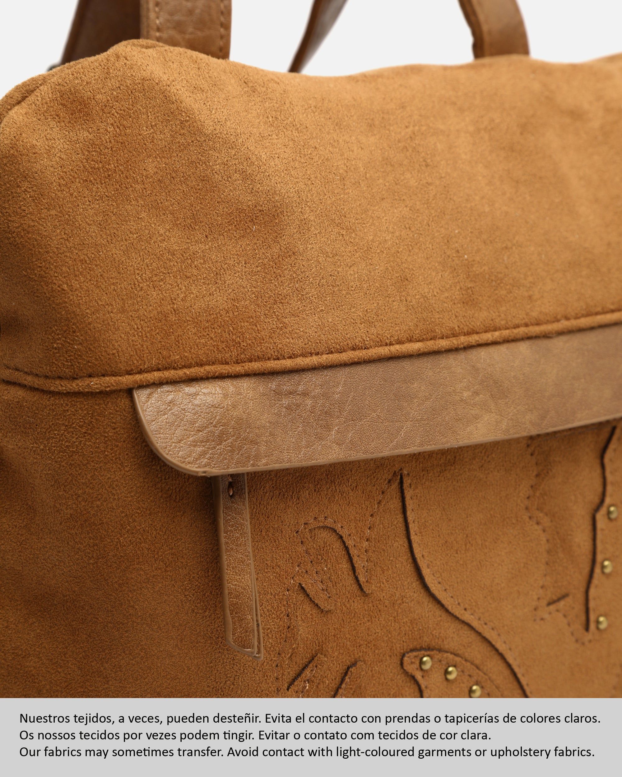 Sac à dos antivol effet daim Doblipi avec détails métalliques - Misako - Modalova