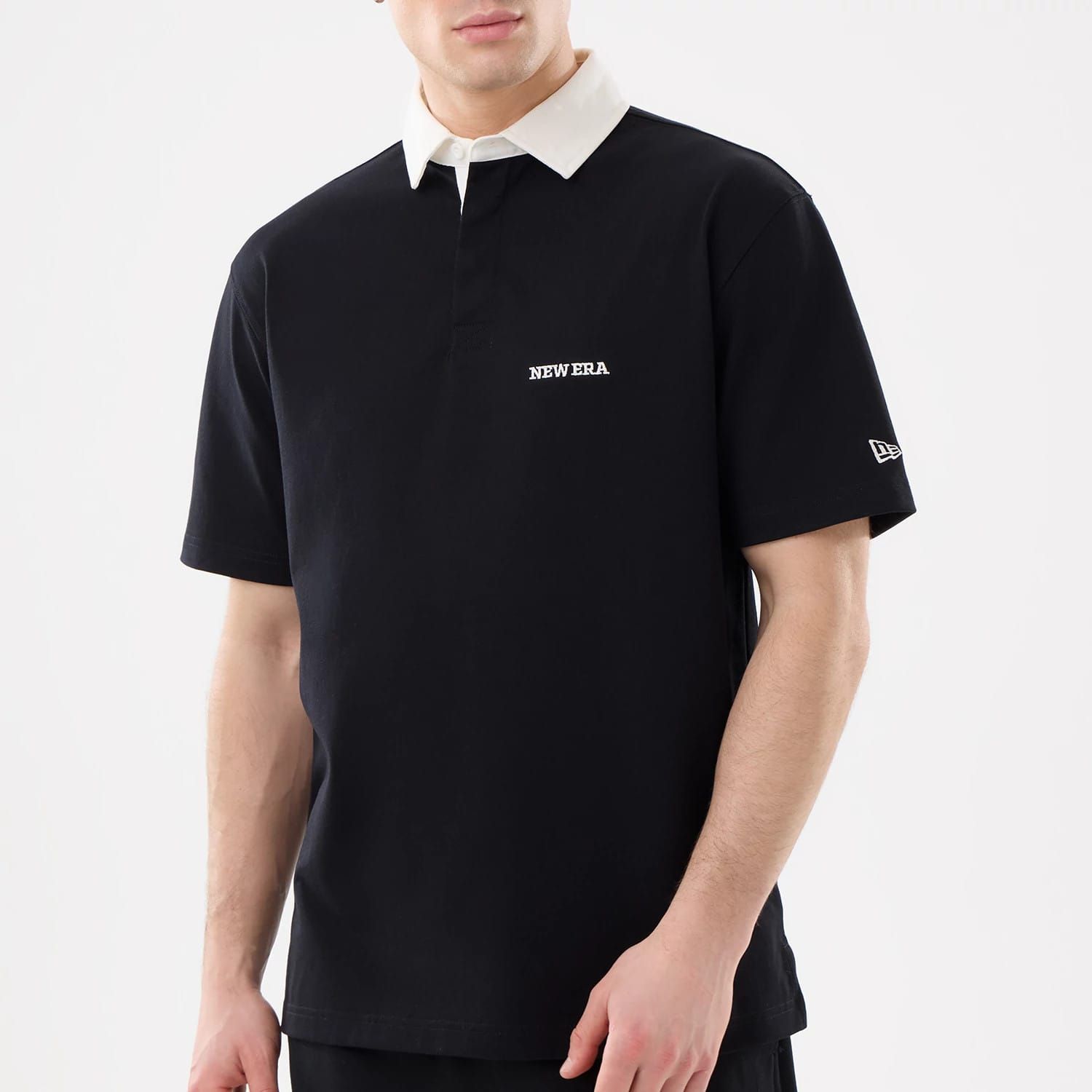Chemise manche courte de rugby New Era noir unisex - New Era Cap - Modalova