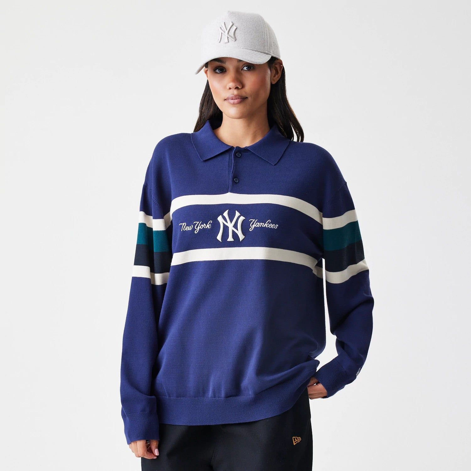 Polo de rugby New York Yankees MLB Bleu marine unisex - New Era Cap - Modalova