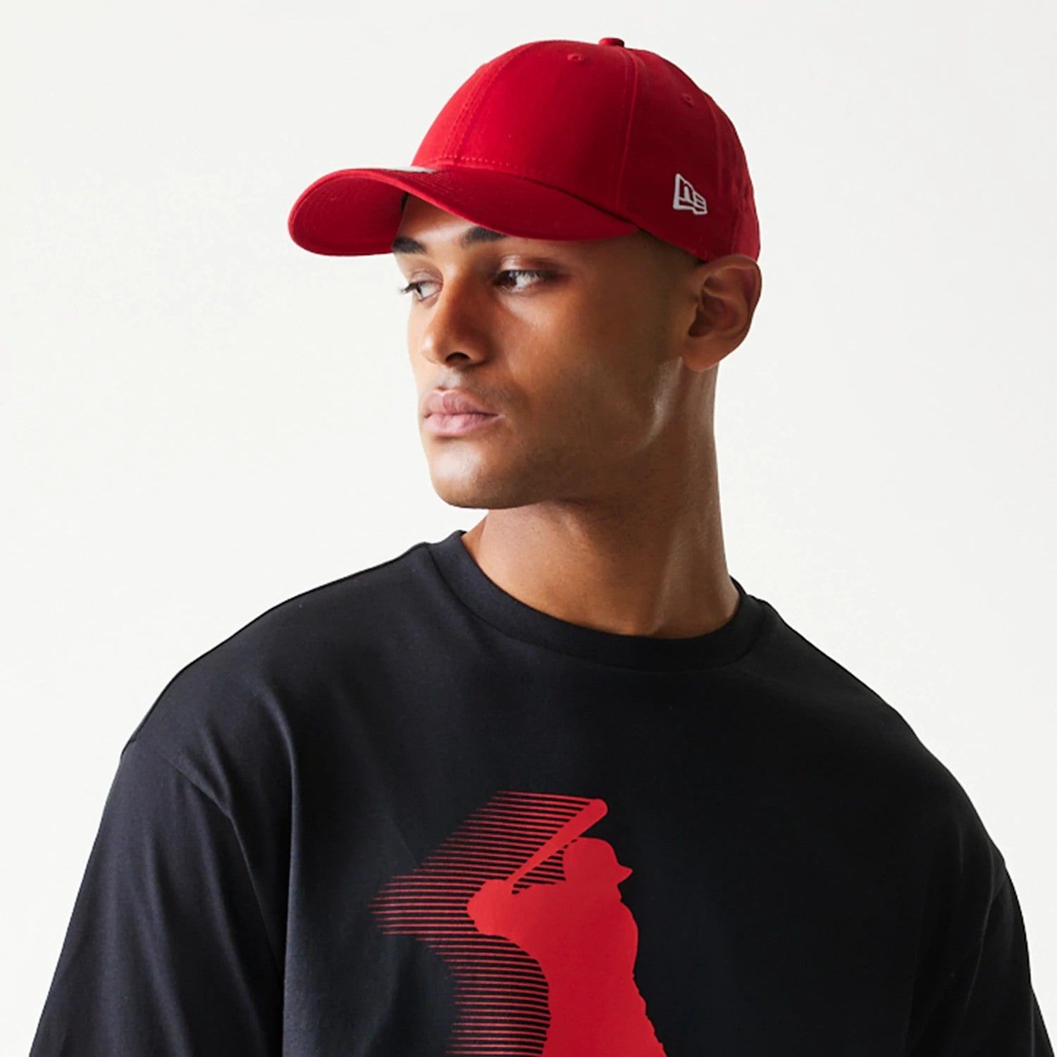 T-shirt Oversize New Era Baseball Graphic Player Noir unisex - New Era Cap - Modalova