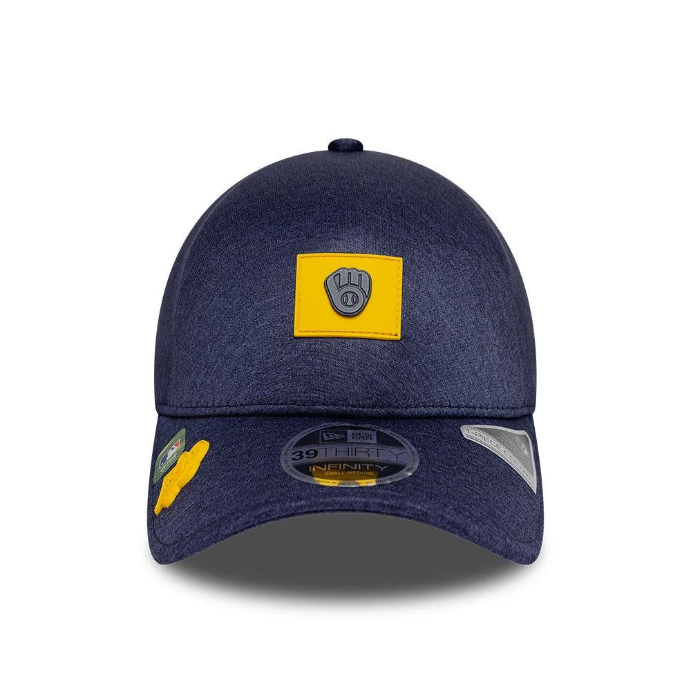 Casquette 39THIRTY Infinity Milwaukee Brewers MLB Clubhouse Bleu unisex - New Era Cap - Modalova