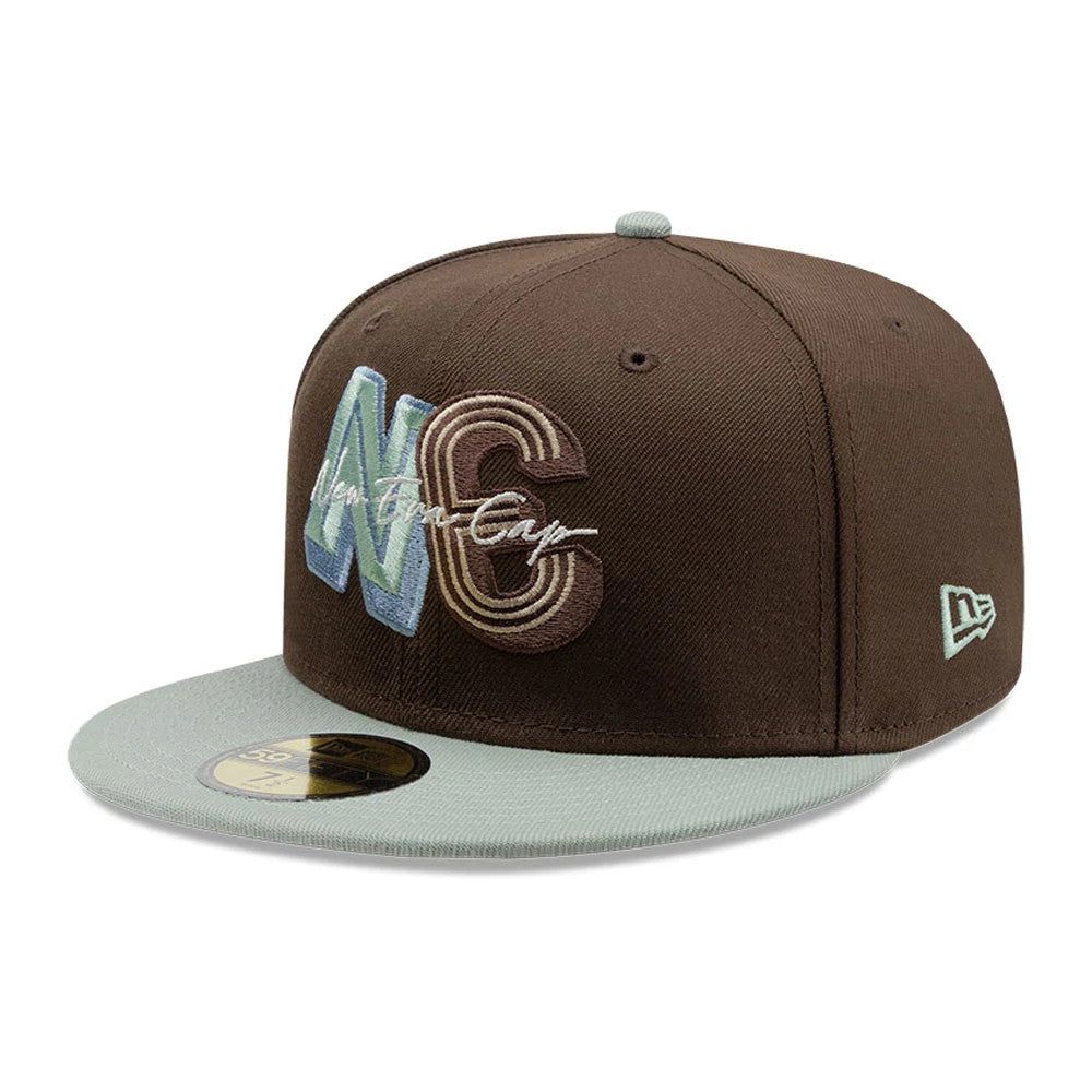 Casquette 59FIFTY Fitted New Era DIY Note Marron foncé unisex - New Era Cap - Modalova