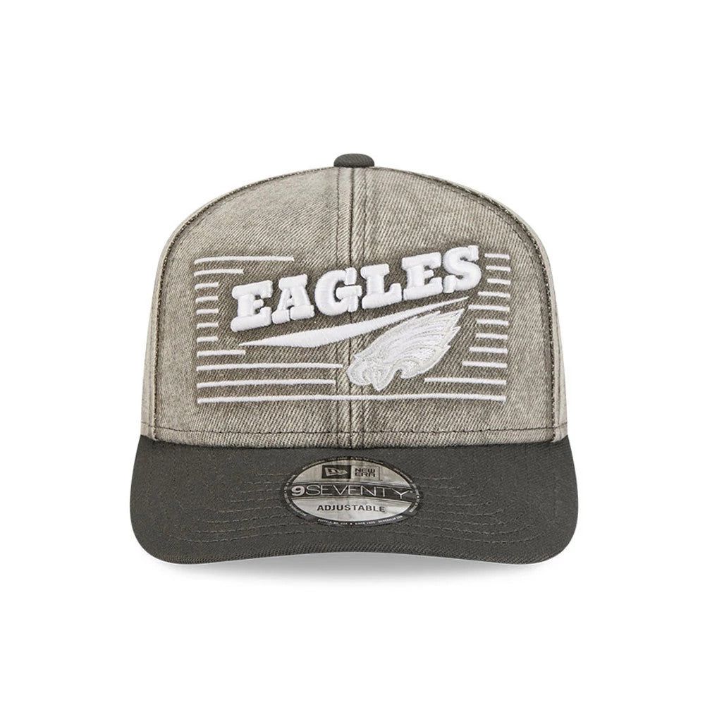 Casquette 9SEVENTY Stretch Snap Philadelphia Eagles Washed Denim Gris unisex - New Era Cap - Modalova
