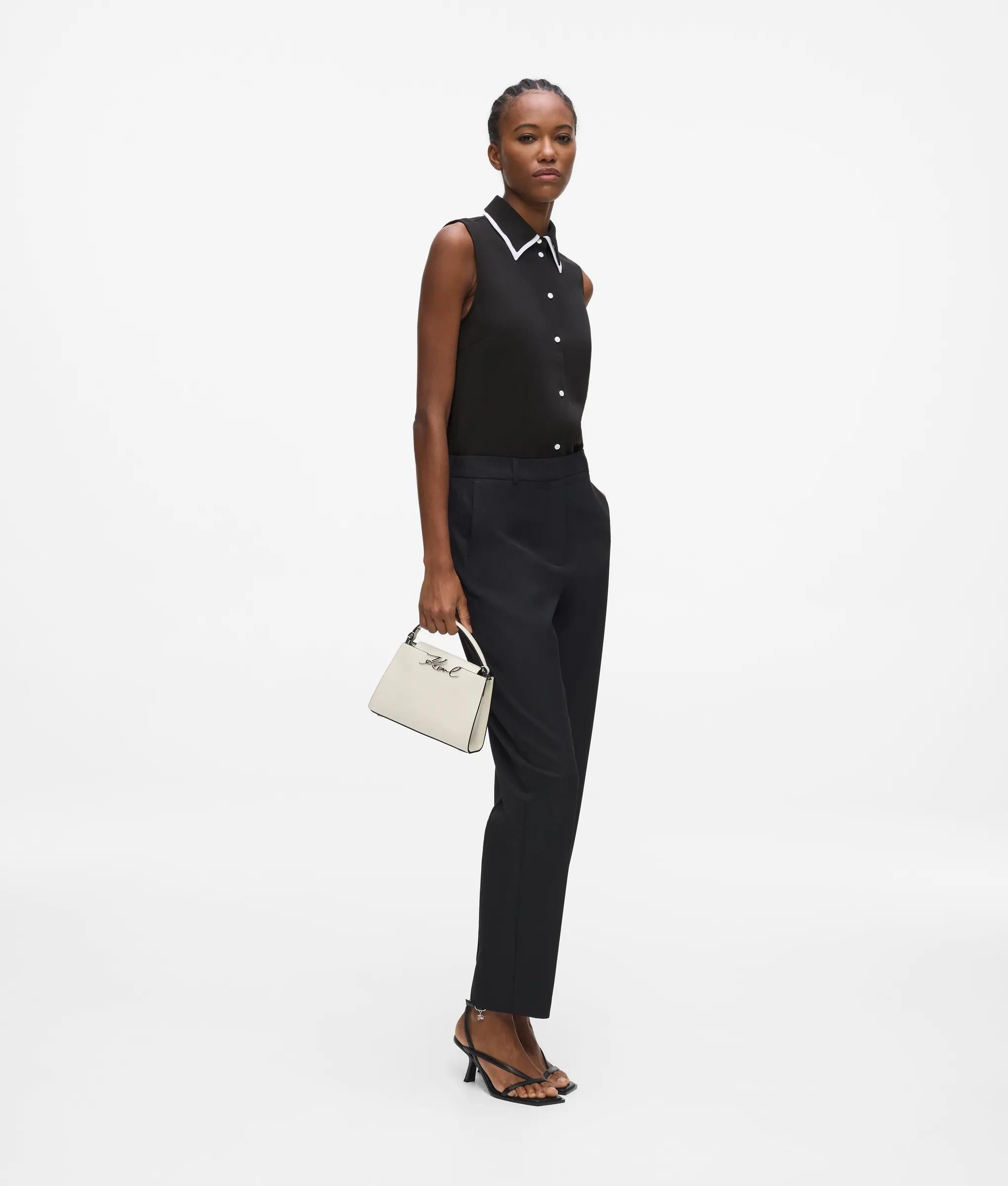 Chemisier Sans Manches Et Blanc, , , Taille: 38 - Karl Lagerfeld - Modalova