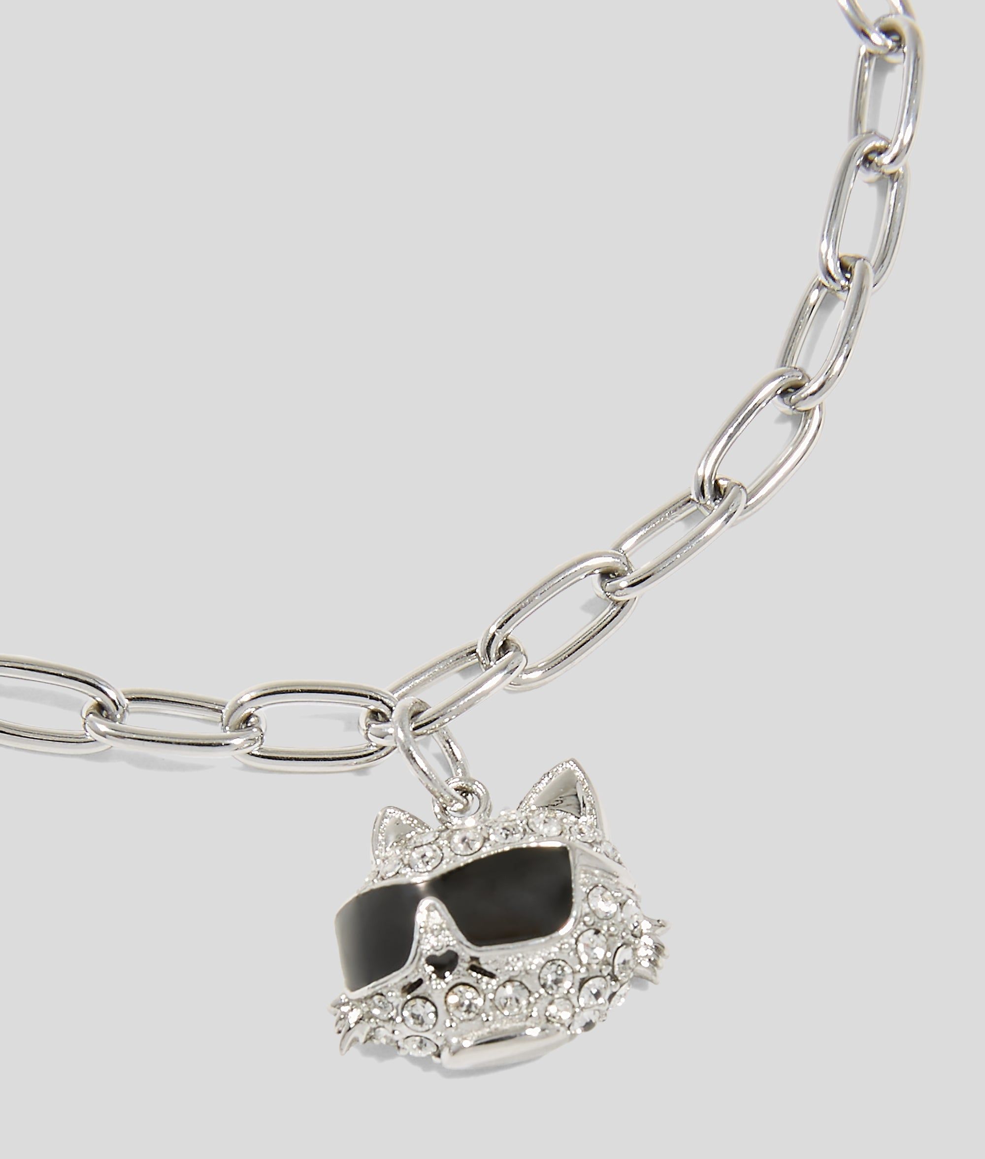 Bracelet À Breloque Choupette Pavé Ikon, , , Taille: One Size - Karl Lagerfeld - Modalova
