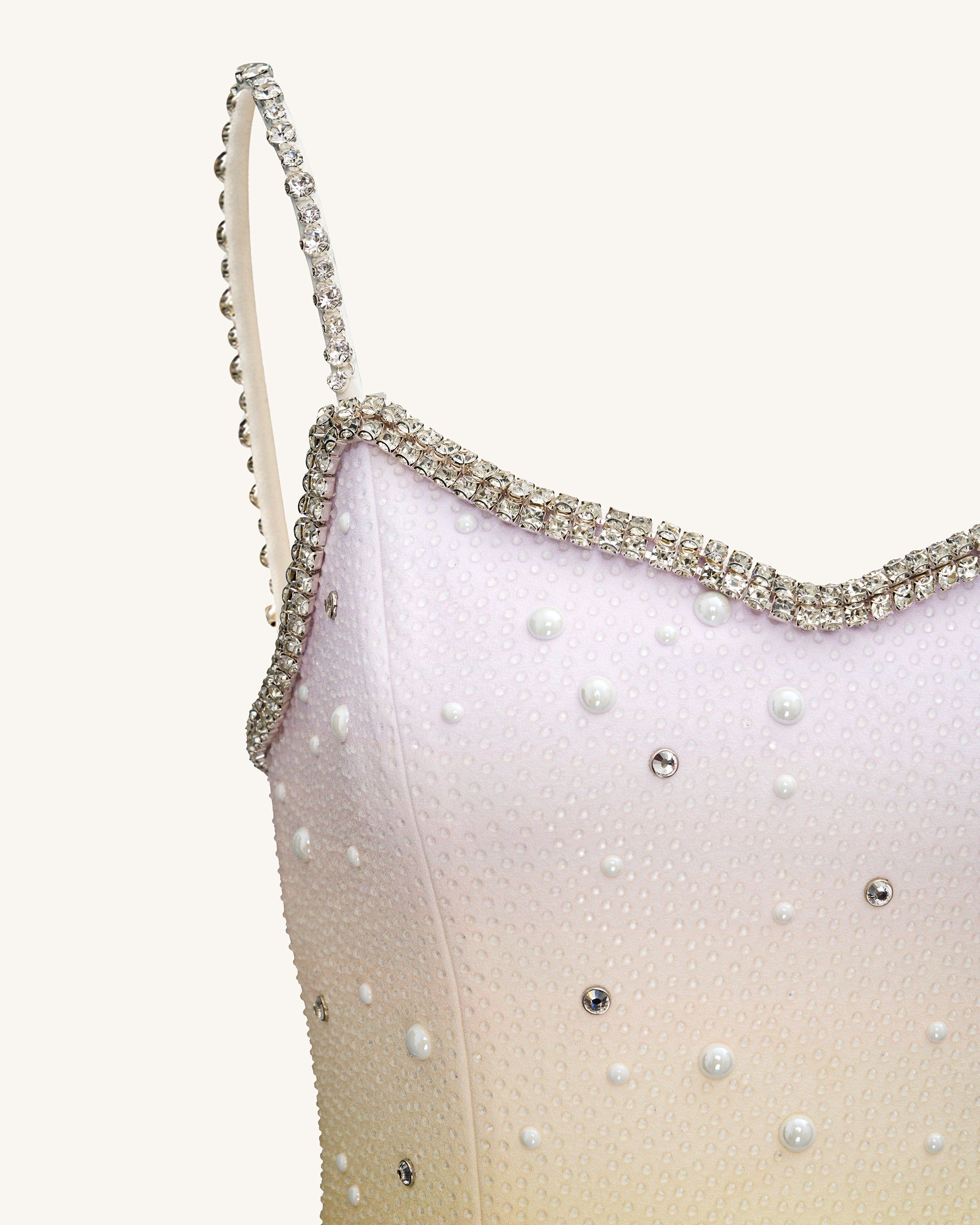 Robe Mini Sophia Embellie de Cristaux - Multicolore - JW PEI - Modalova