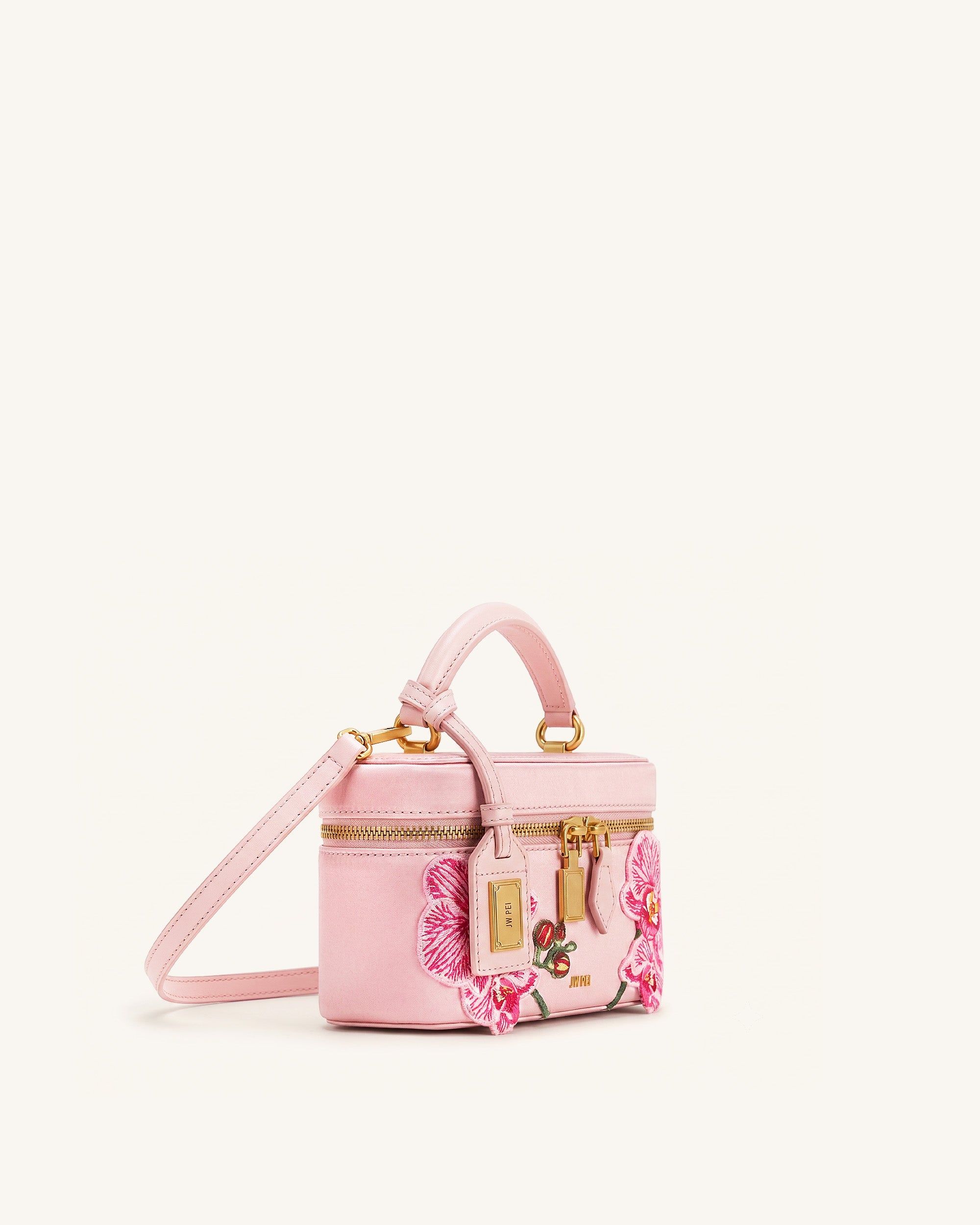 Cleo Sac à main brodé forme boîte - Rose Sakura - JW PEI - Modalova