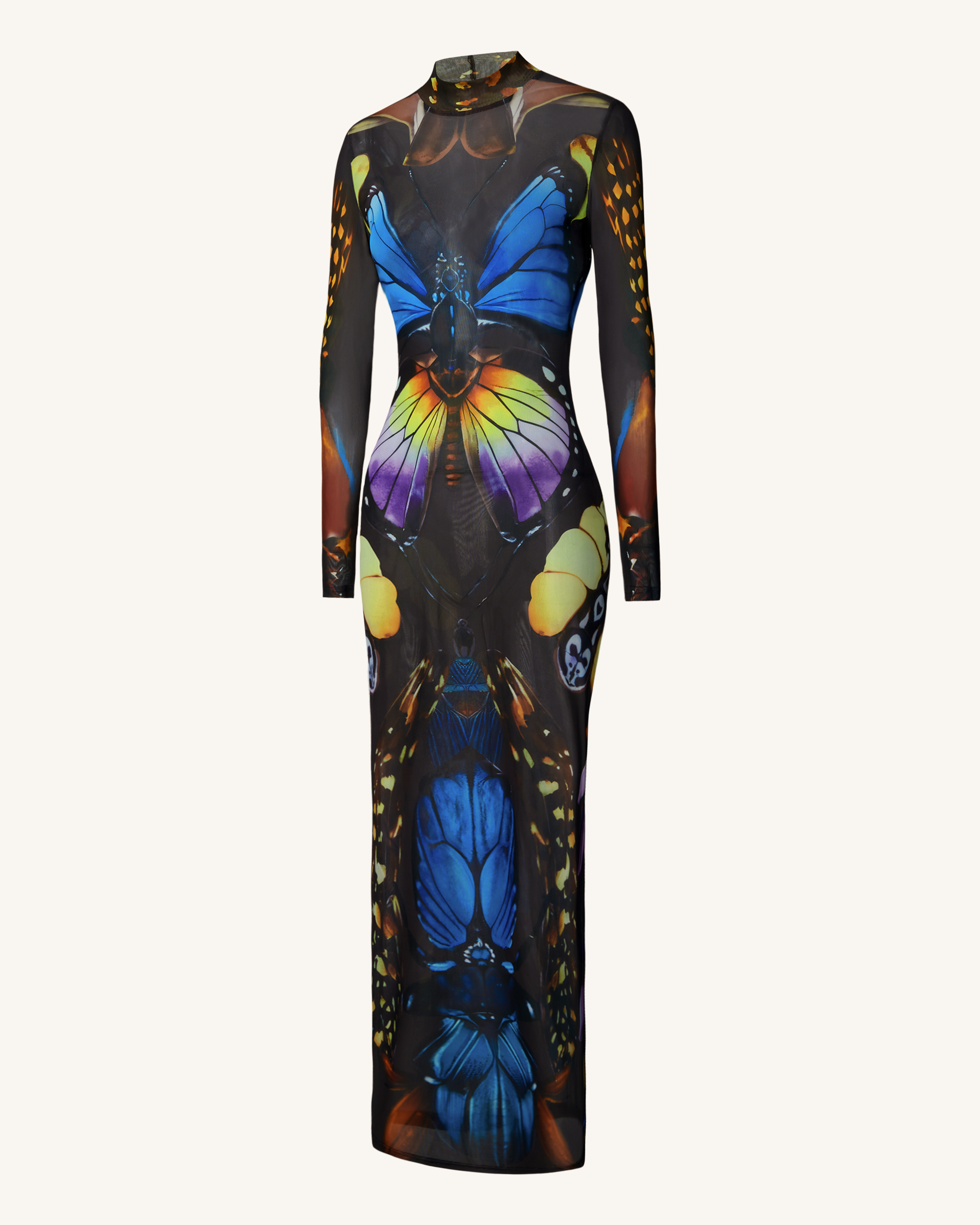 Robe longue en tulle à motif papillon – Multicolore - JW PEI - Modalova