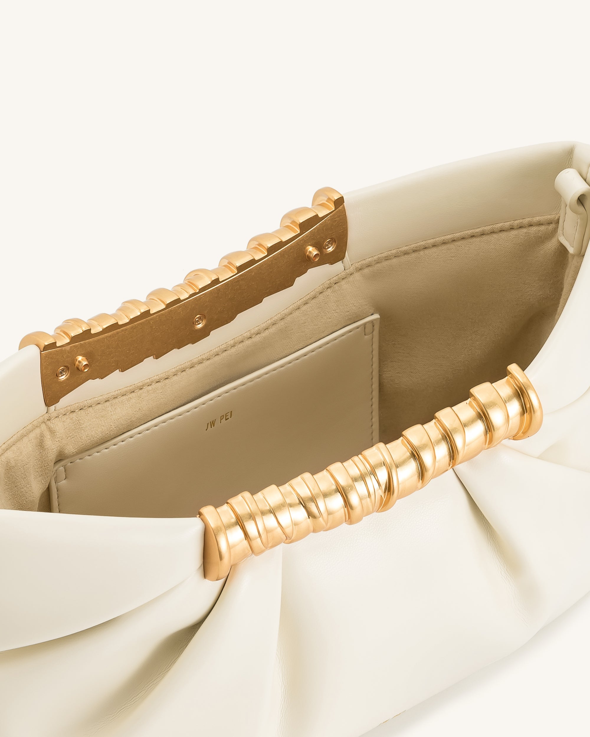 Pochette Plissée Leia - Blanche - JW PEI - Modalova