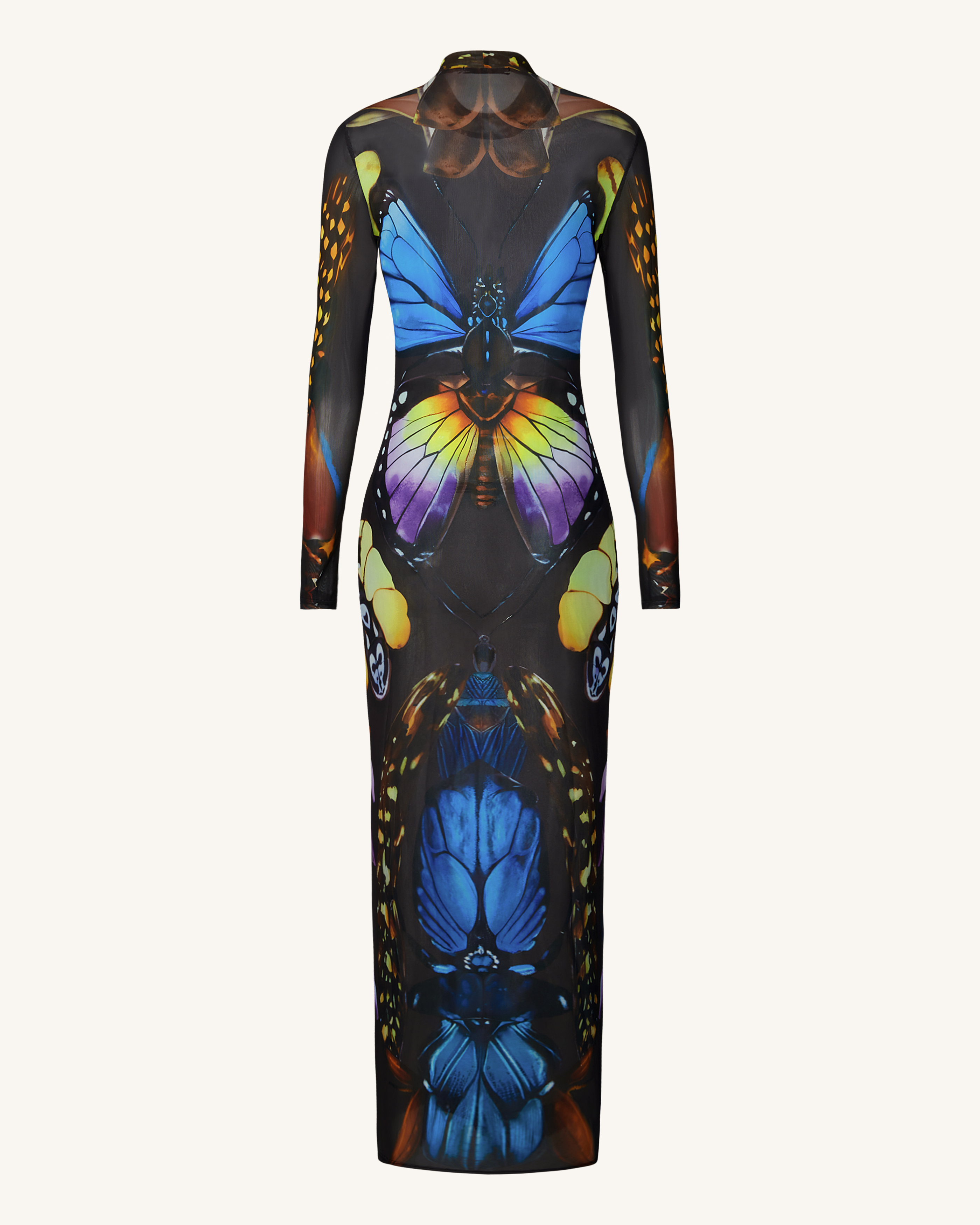 Robe longue en tulle à motif papillon – Multicolore - JW PEI - Modalova