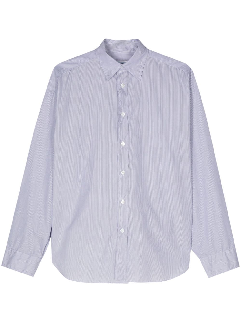 Striped Cotton Shirt - Finamore 1925 Napoli - Modalova