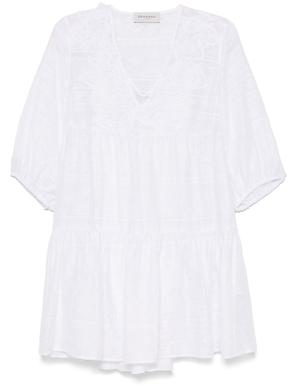 ERMANNO - Embroidered Short Dress - Ermanno - Modalova