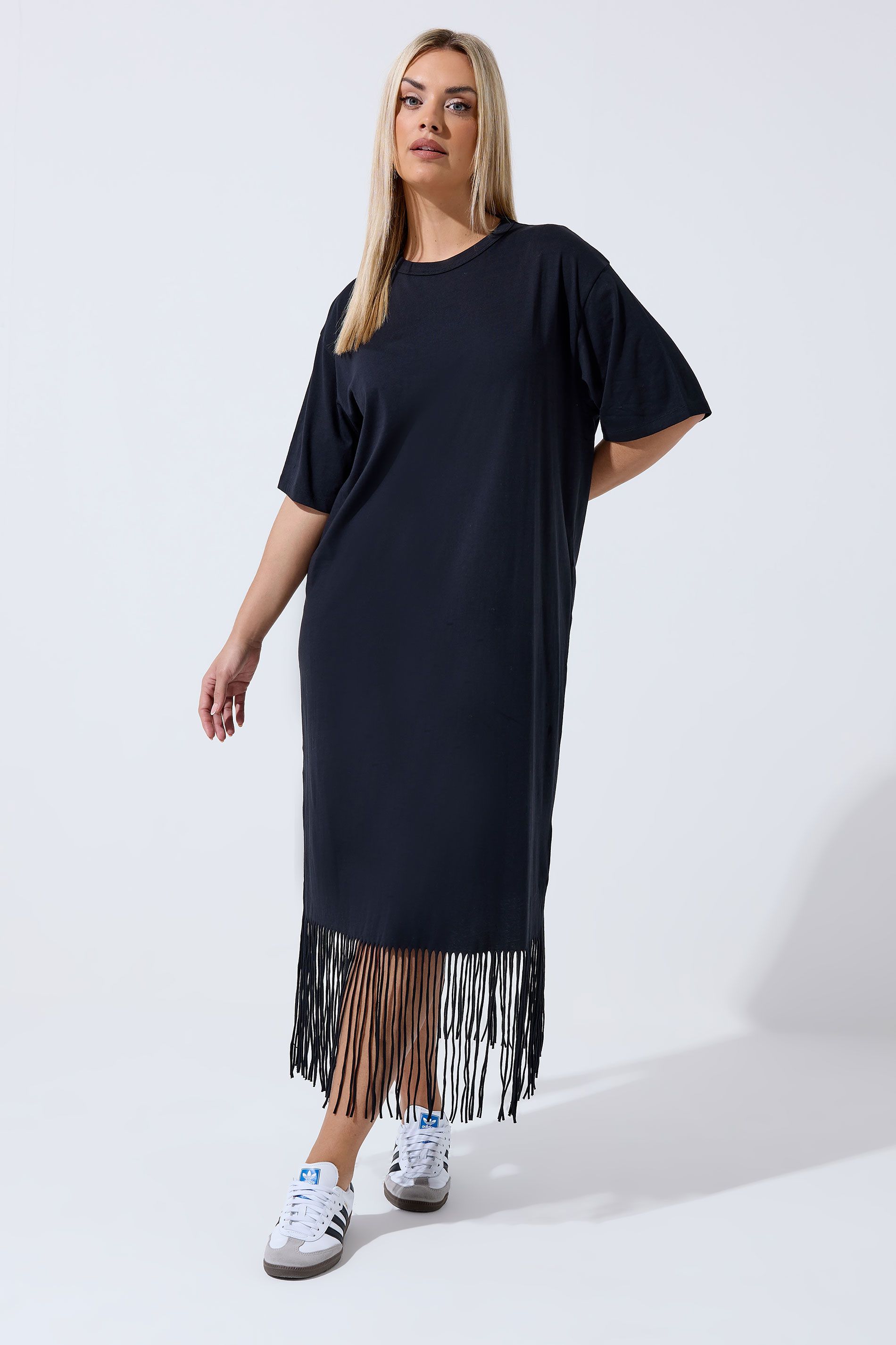Robe De Plage À Pampilles Noir Size 50-52 - Limited Collection - Modalova