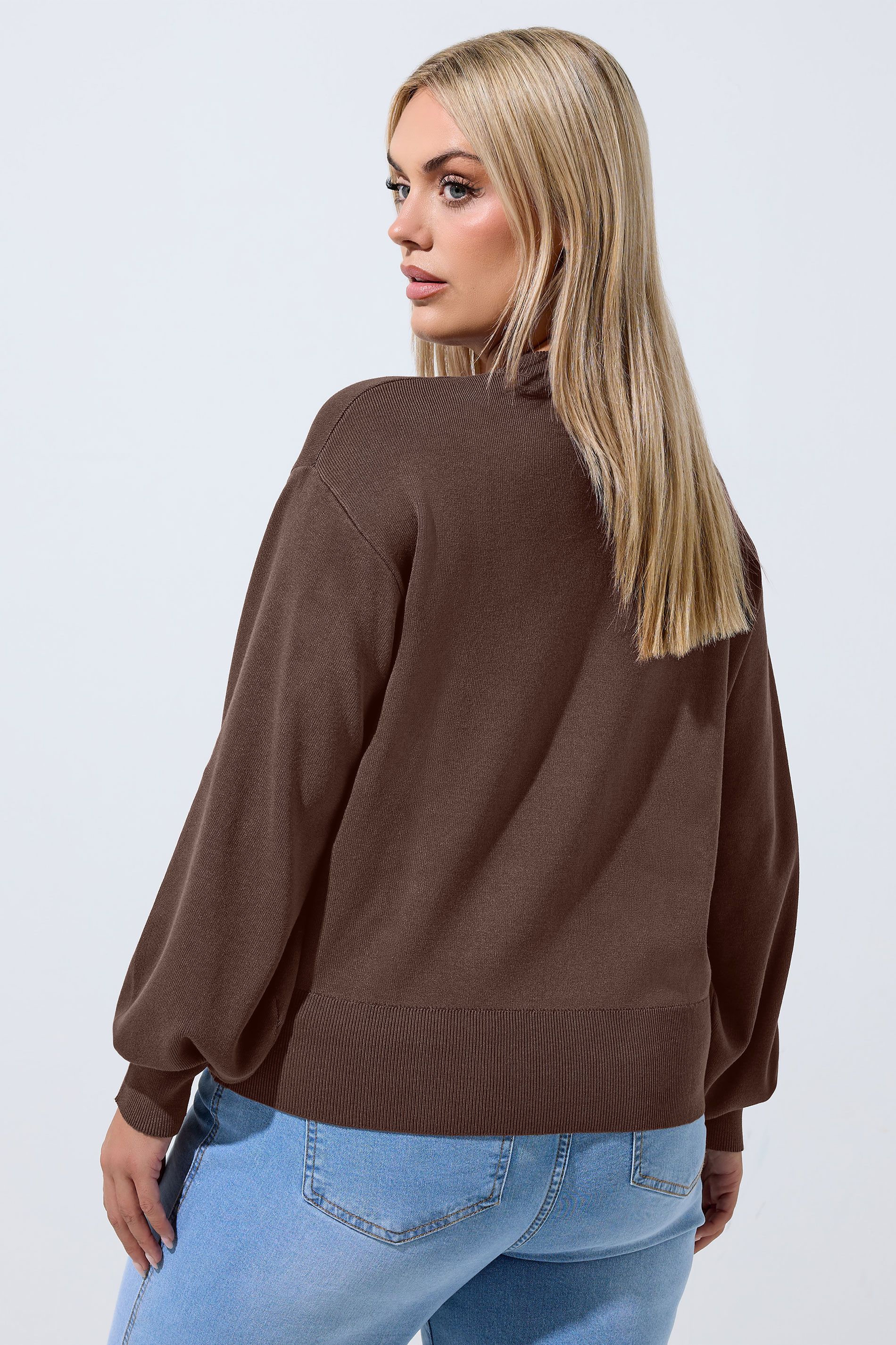 Cardigan Marron Chocolat Size 38-40 - Limited Collection - Modalova