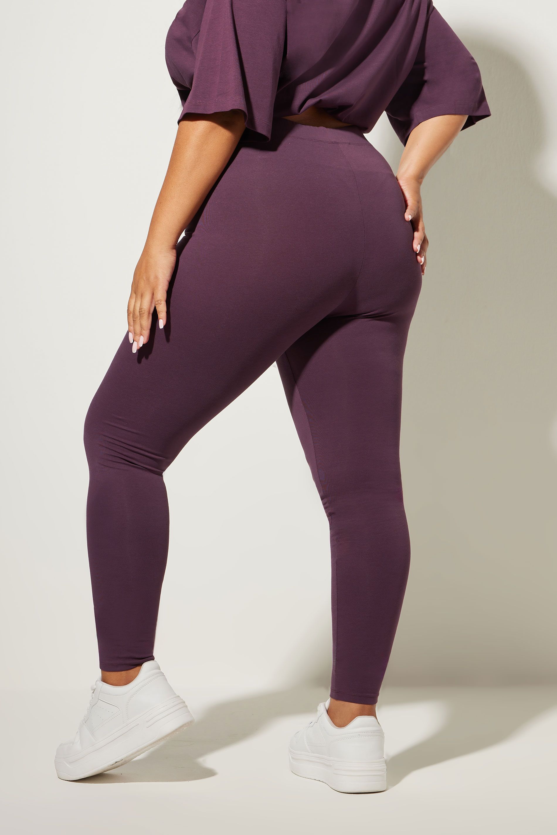 Yours Legging Violet Foncé Size 46 - Yours - Modalova
