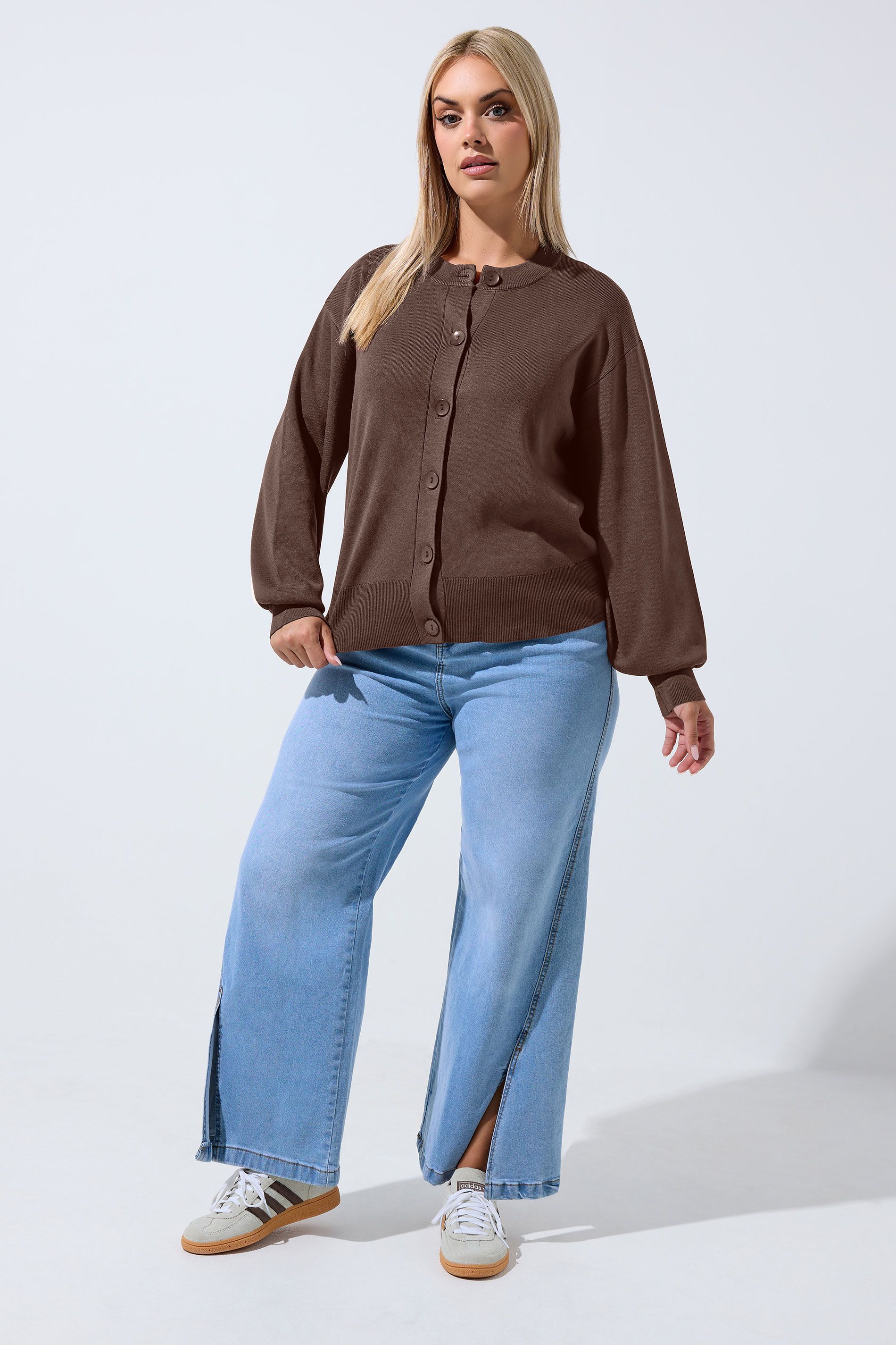 Cardigan Marron Chocolat Size 38-40 - Limited Collection - Modalova