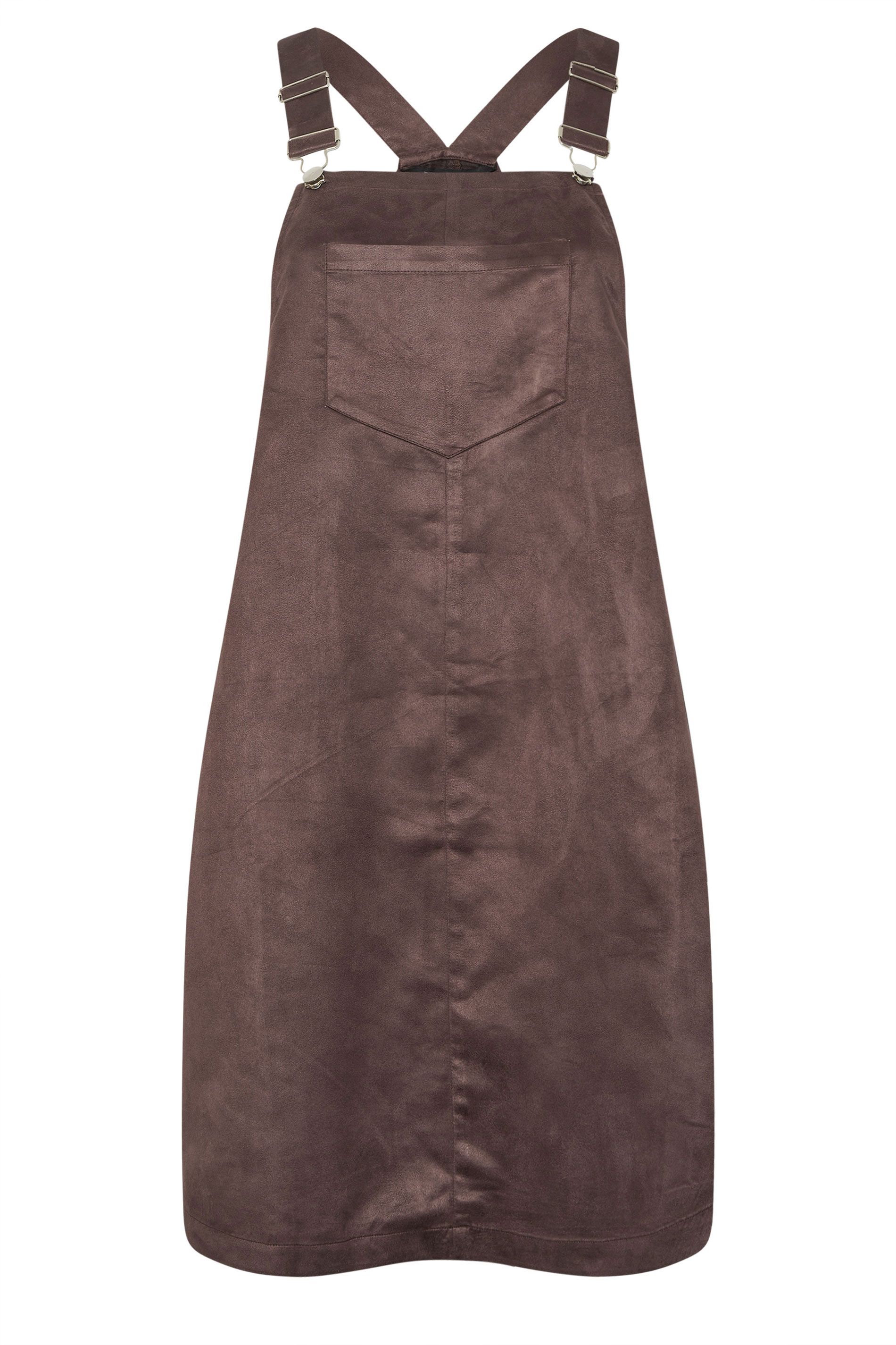 Robe Salopette En Suédine Chocolat Size 42 - Yours - Modalova