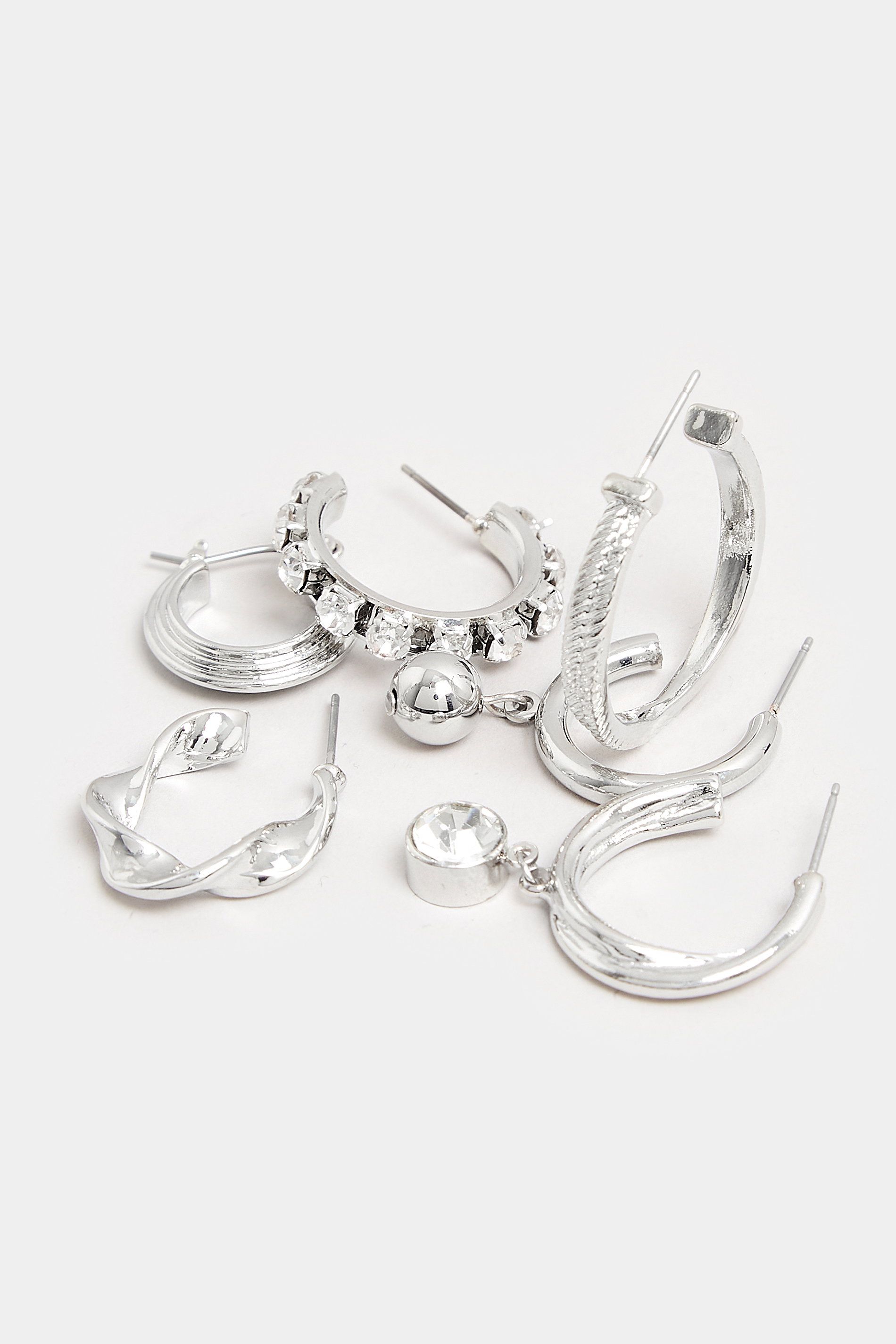 Lot De 6 Paires De Mini Boucles D'oreilles Argentéessize One Size - Yours - Modalova