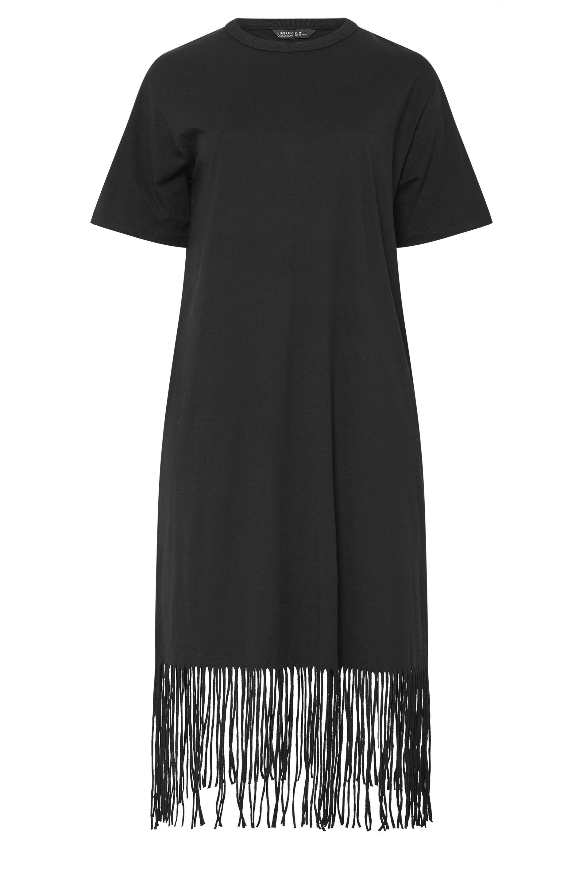 Robe De Plage À Pampilles Noir Size 50-52 - Limited Collection - Modalova