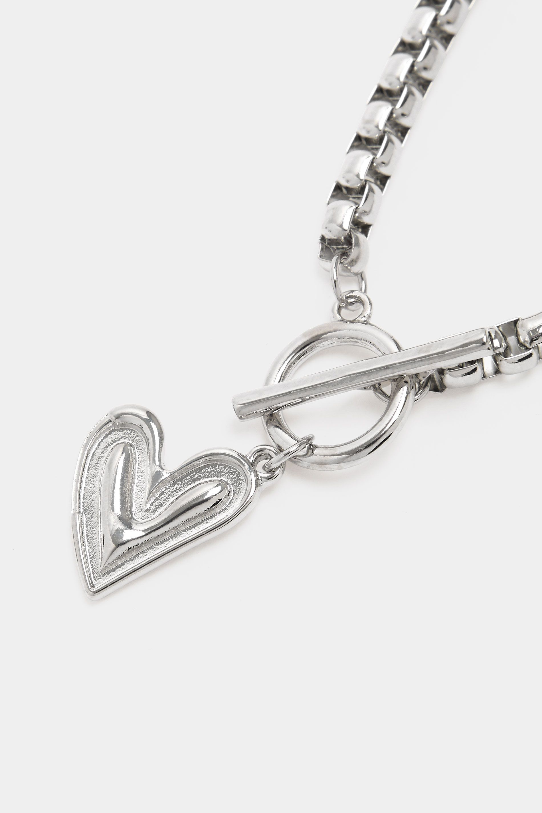 Collier Argenté À Pendentif Cœur Et Fermoir En Tsize ONE - Yours - Modalova