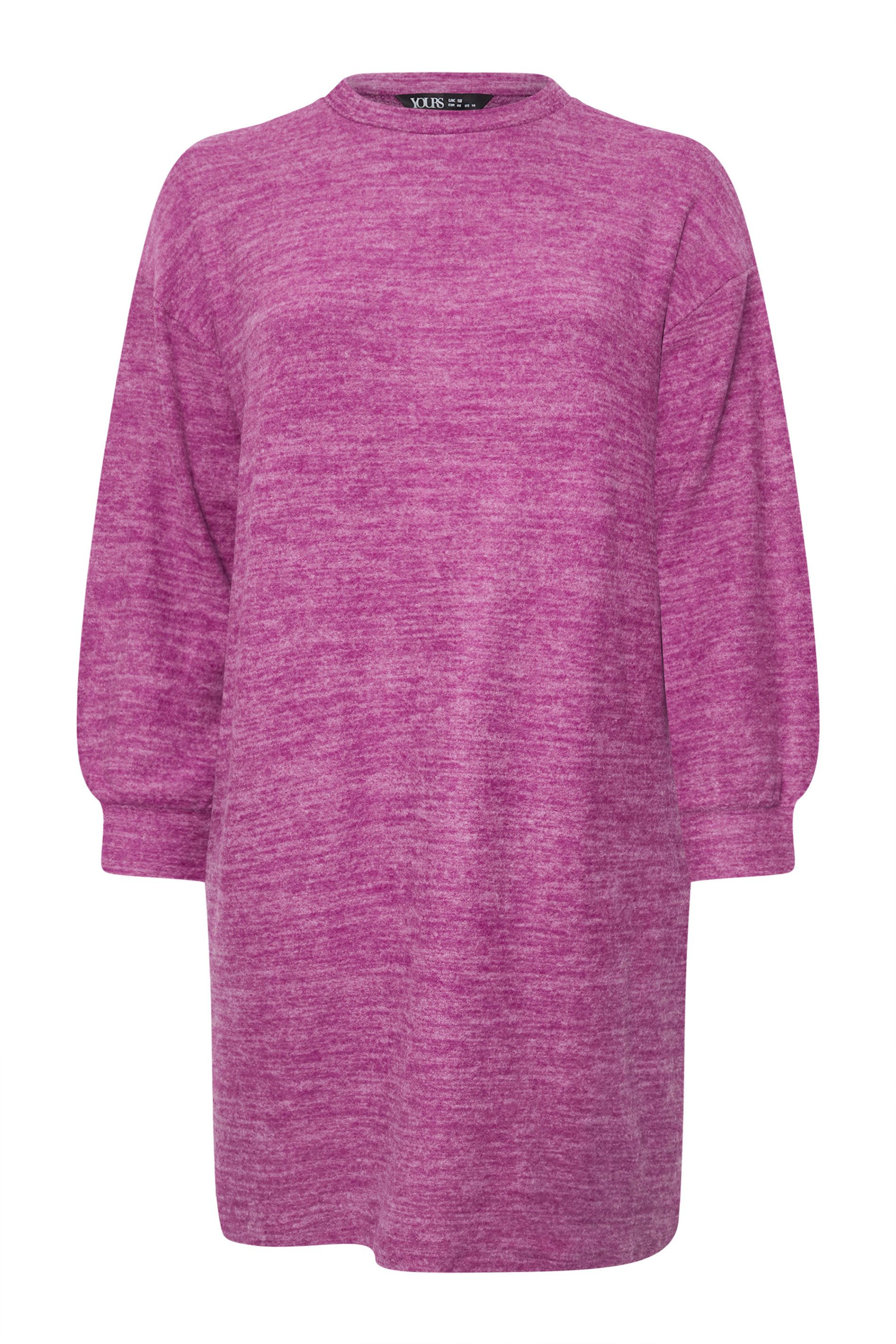 Robe Pull Douce Rose Vif Size 44 - Yours - Modalova