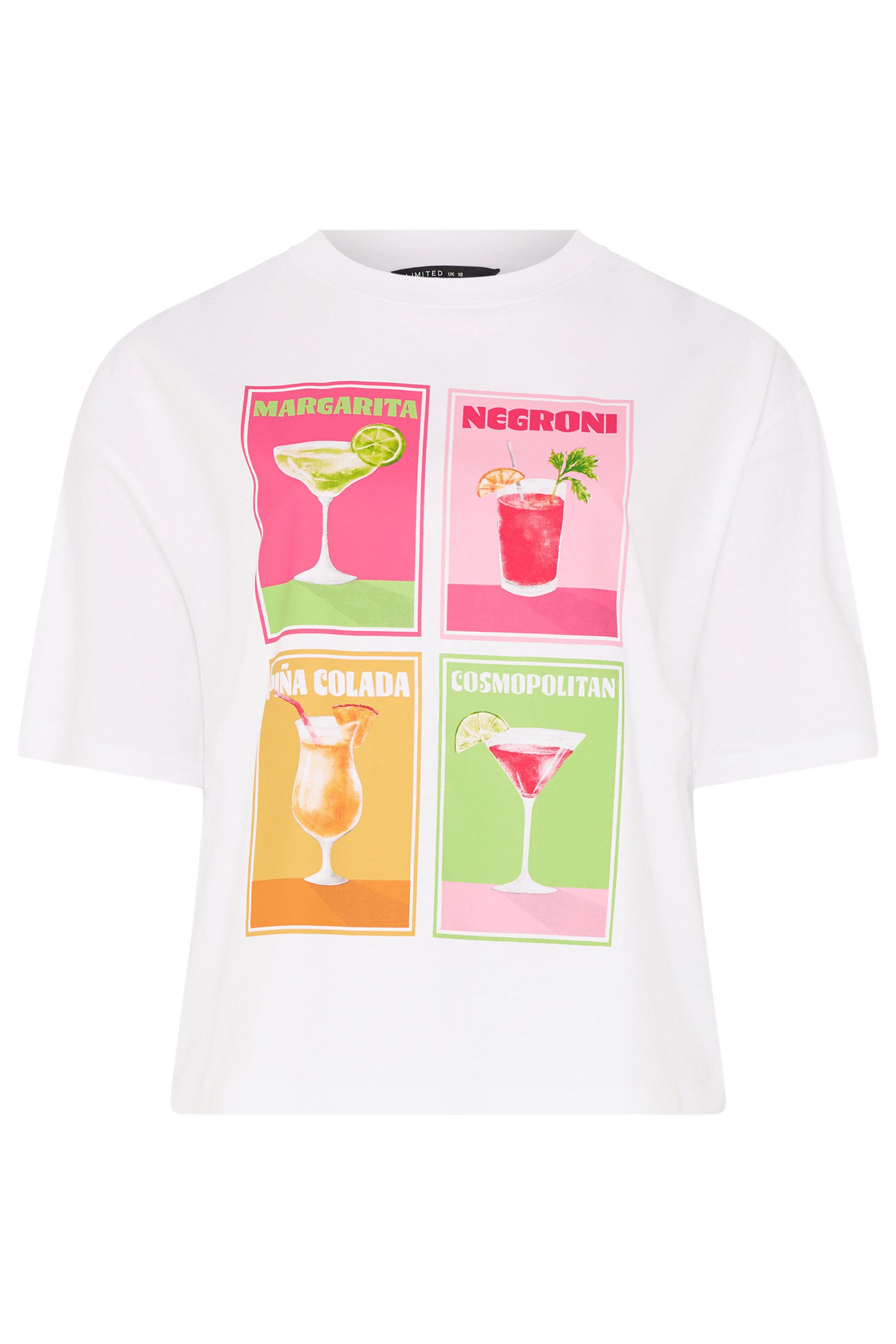 Tshirt À Imprimé Cocktail Blanc Size 38 - Limited Collection - Modalova