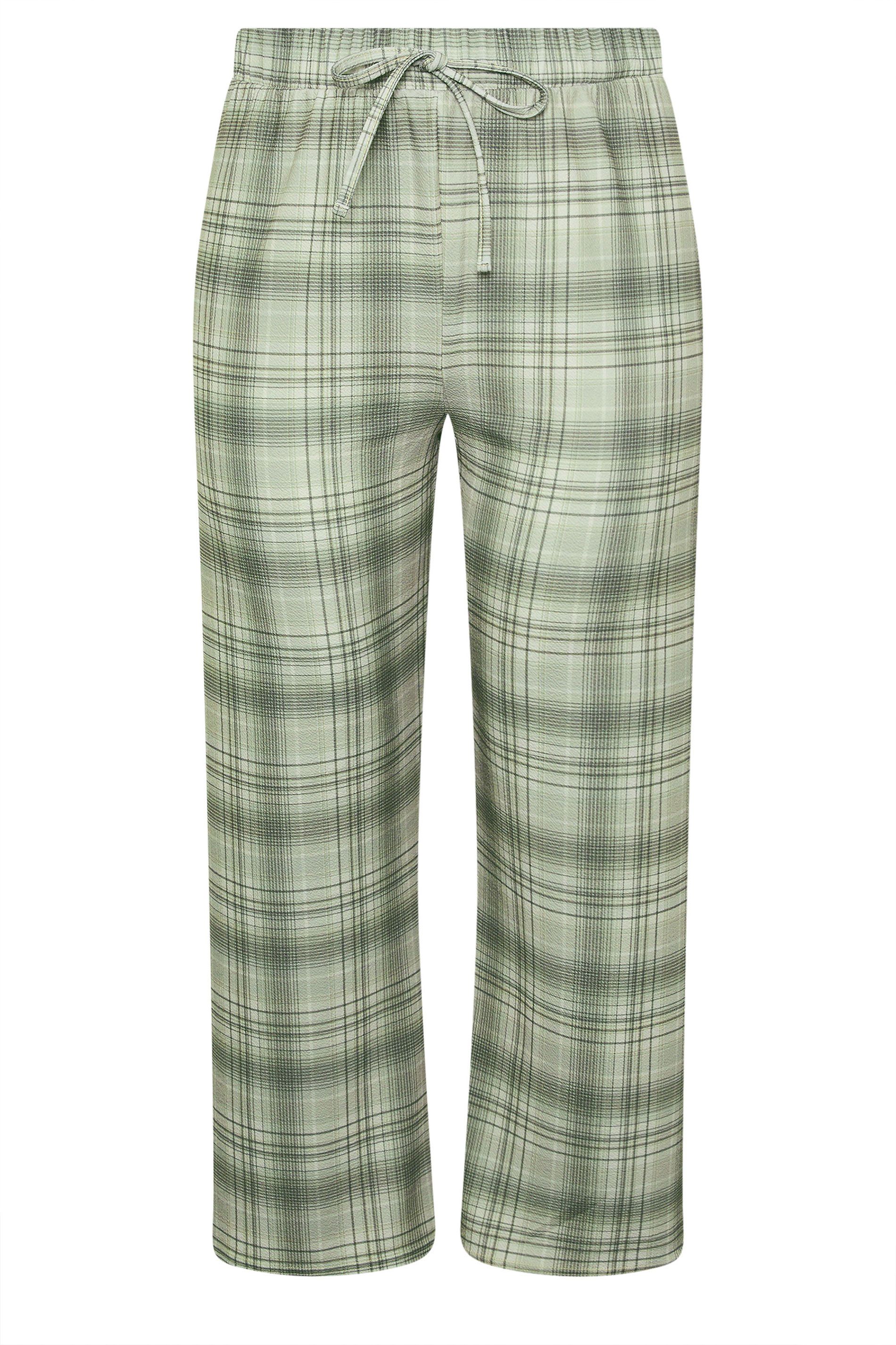 Pantalon Large Gris À Carreaux Size 46 - Limited Collection - Modalova