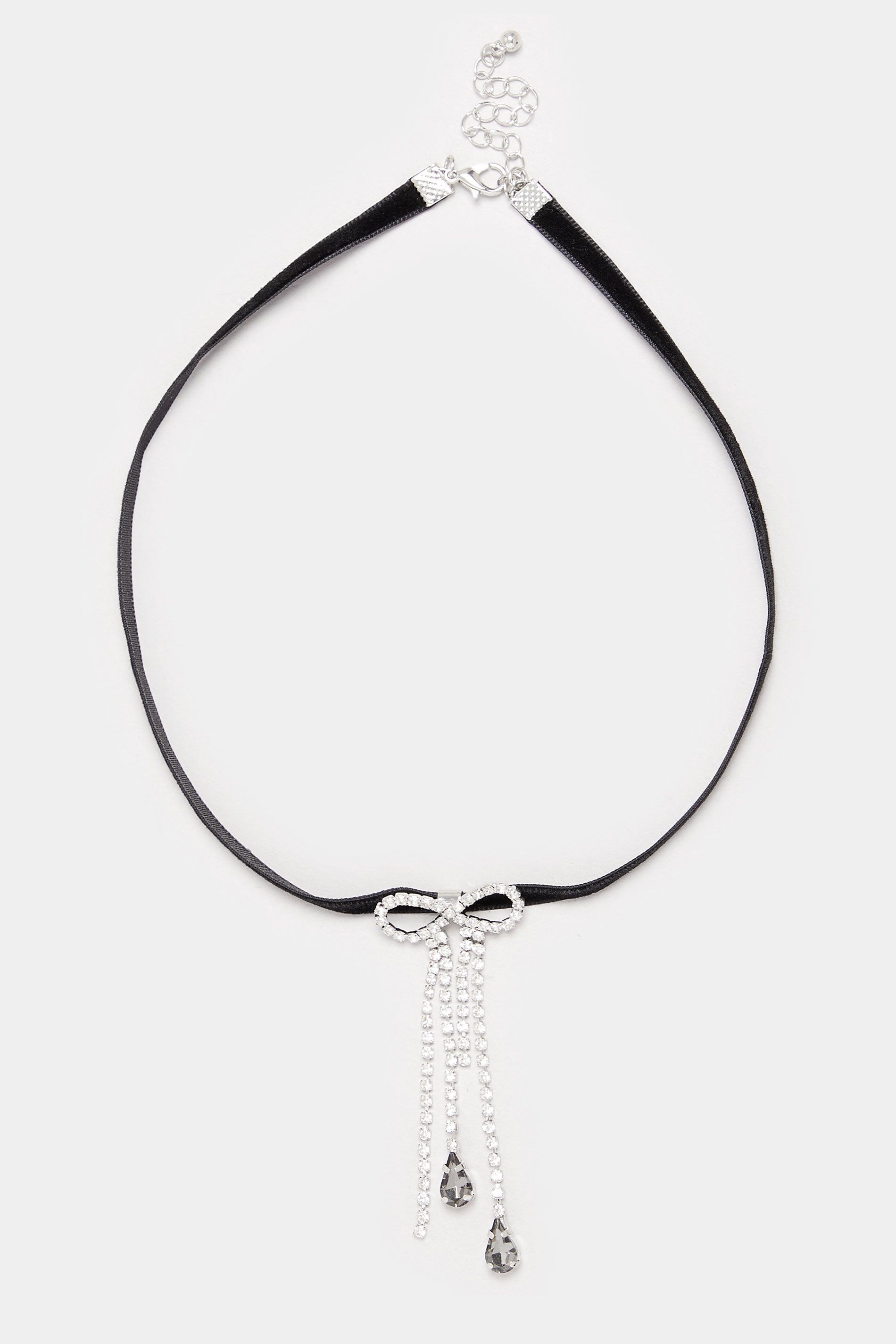 Collier Ras Du Cou Avec Pendentif Nœud En Diamant Argentésize One Size - Yours - Modalova