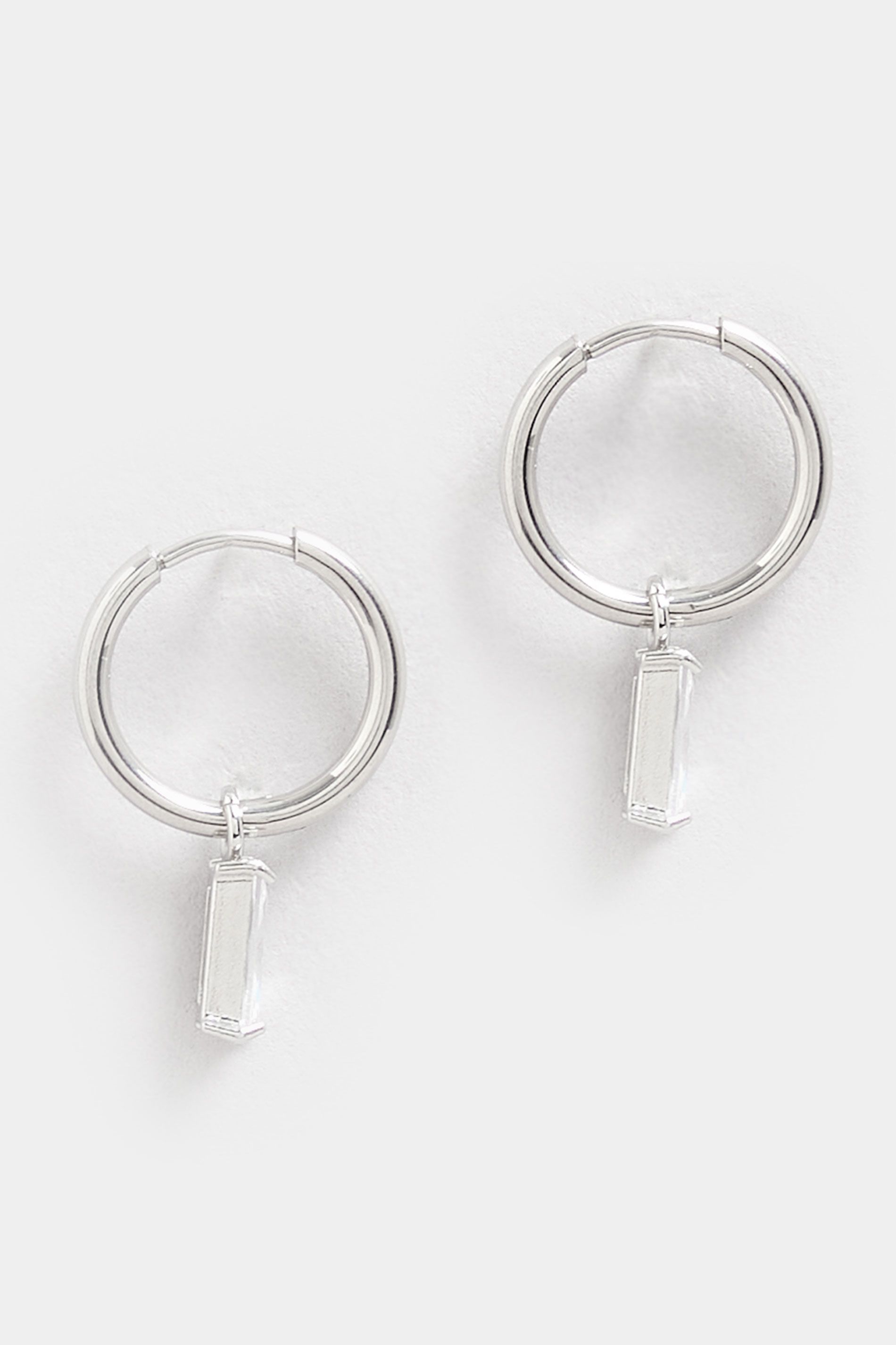 Boucles D'oreilles Créoles Minidiamant En Acier Inoxydable Argentésize One Size - Yours - Modalova