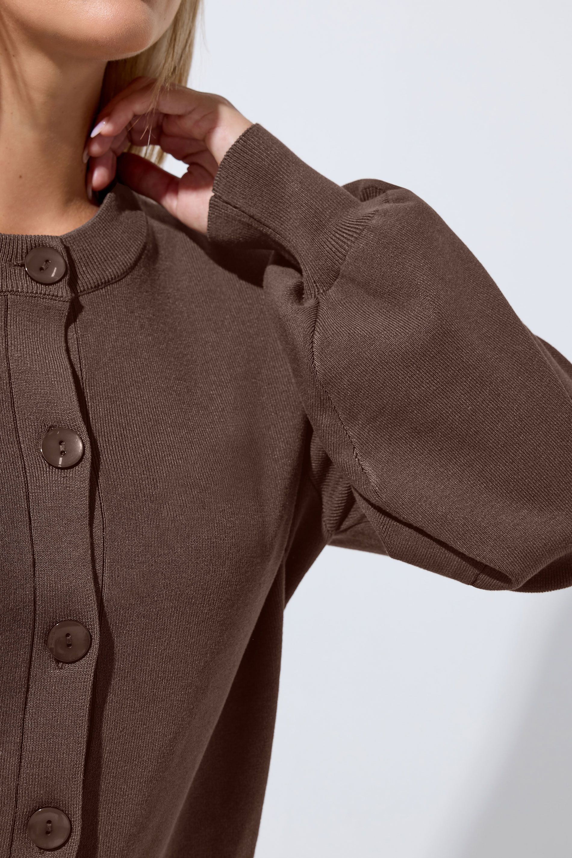 Cardigan Marron Chocolat Size 38-40 - Limited Collection - Modalova