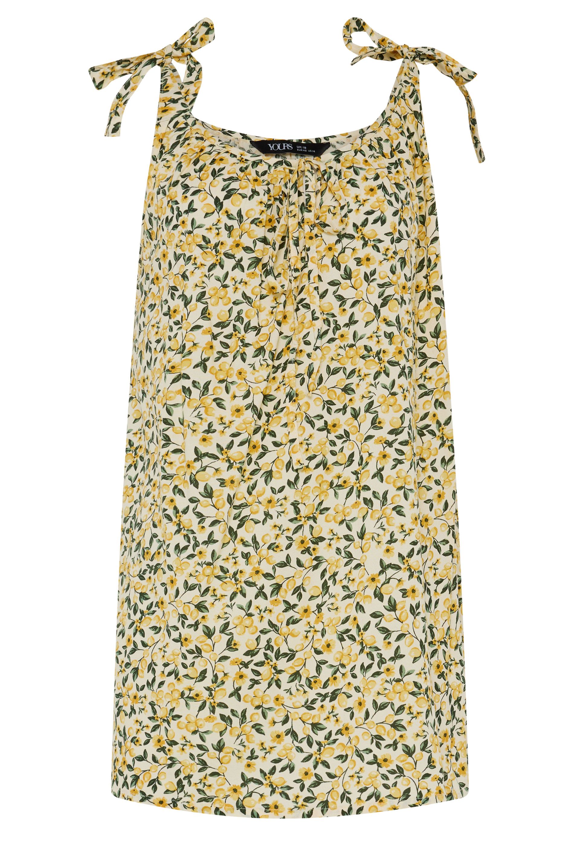 Yours Caraco Jaune Citron Size 44 - Yours - Modalova