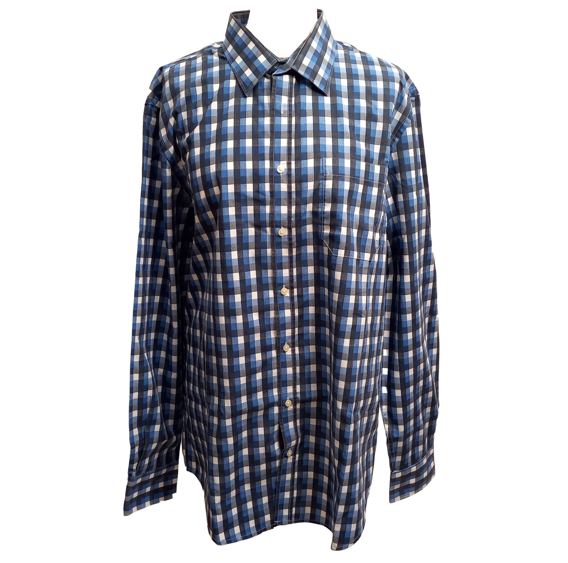 Chemise H manches longues,  carreaux et blanc - T.L (41/42) - angelo litrico c&a - Modalova