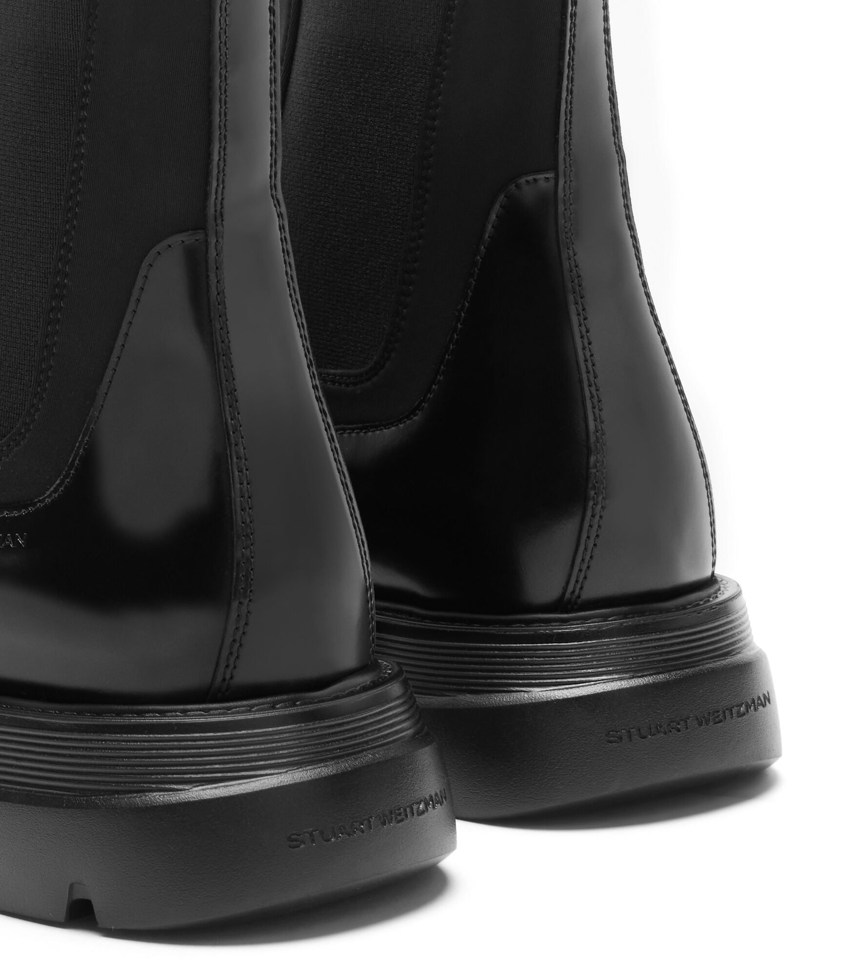 ARDEN, BOTTINES, , BRUSHED CALF/STRETCH FABRIC - Stuart Weitzman - Modalova