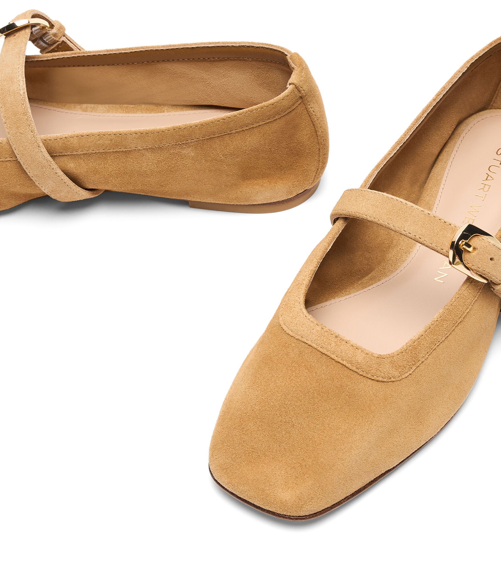 BALLERINE SAI, CHAUSSURES PLATES ET MOCASSINS, HEURE DORÉE, ANTE DEPORTIVO SIN FORRO - Stuart Weitzman - Modalova