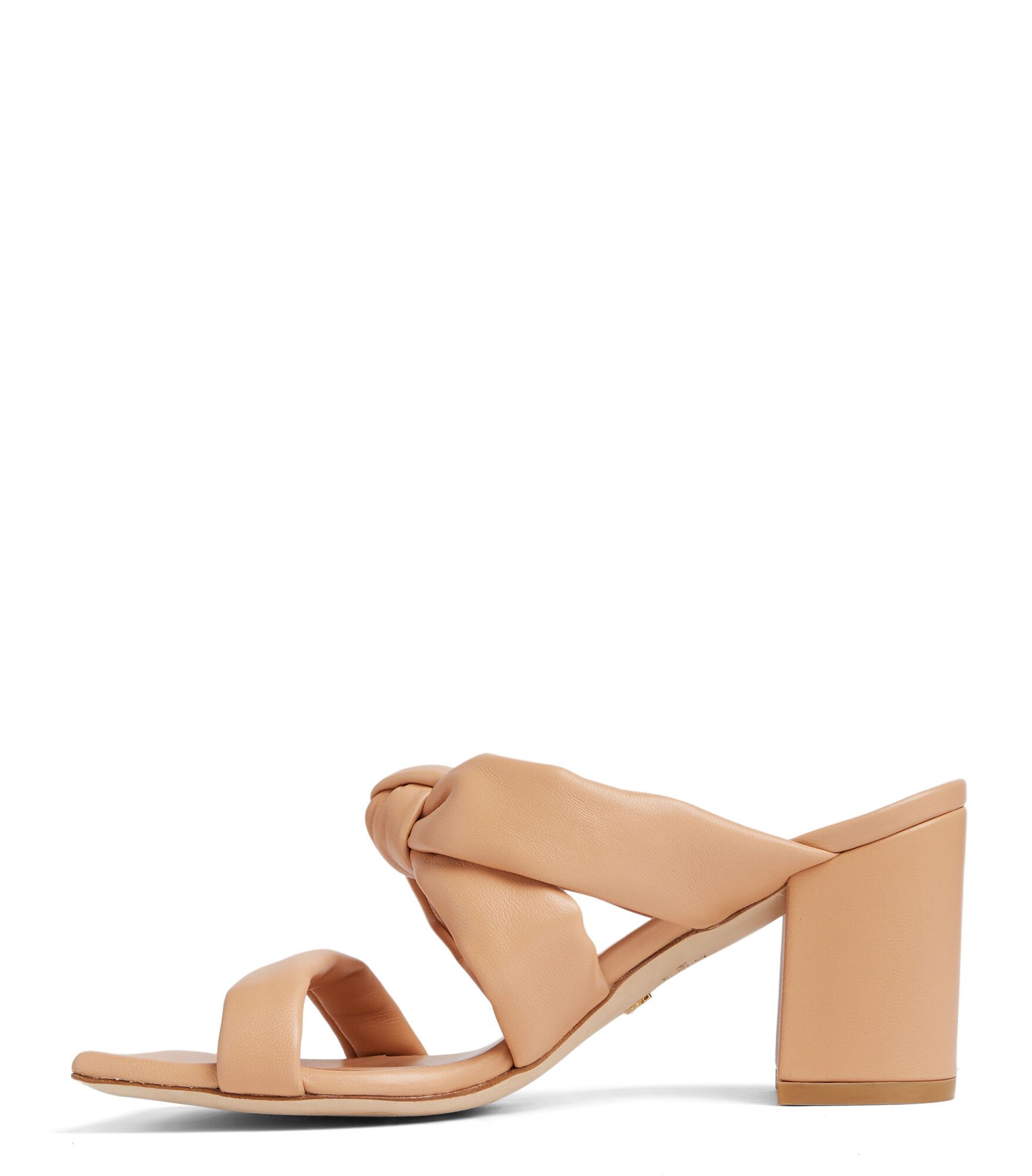 PLAYA 75 KNOT BLOCK SLIDE, SANDALES ET CHAUSSURES COMPENSÉES, , CUIR NAPPA VERNI - Stuart Weitzman - Modalova