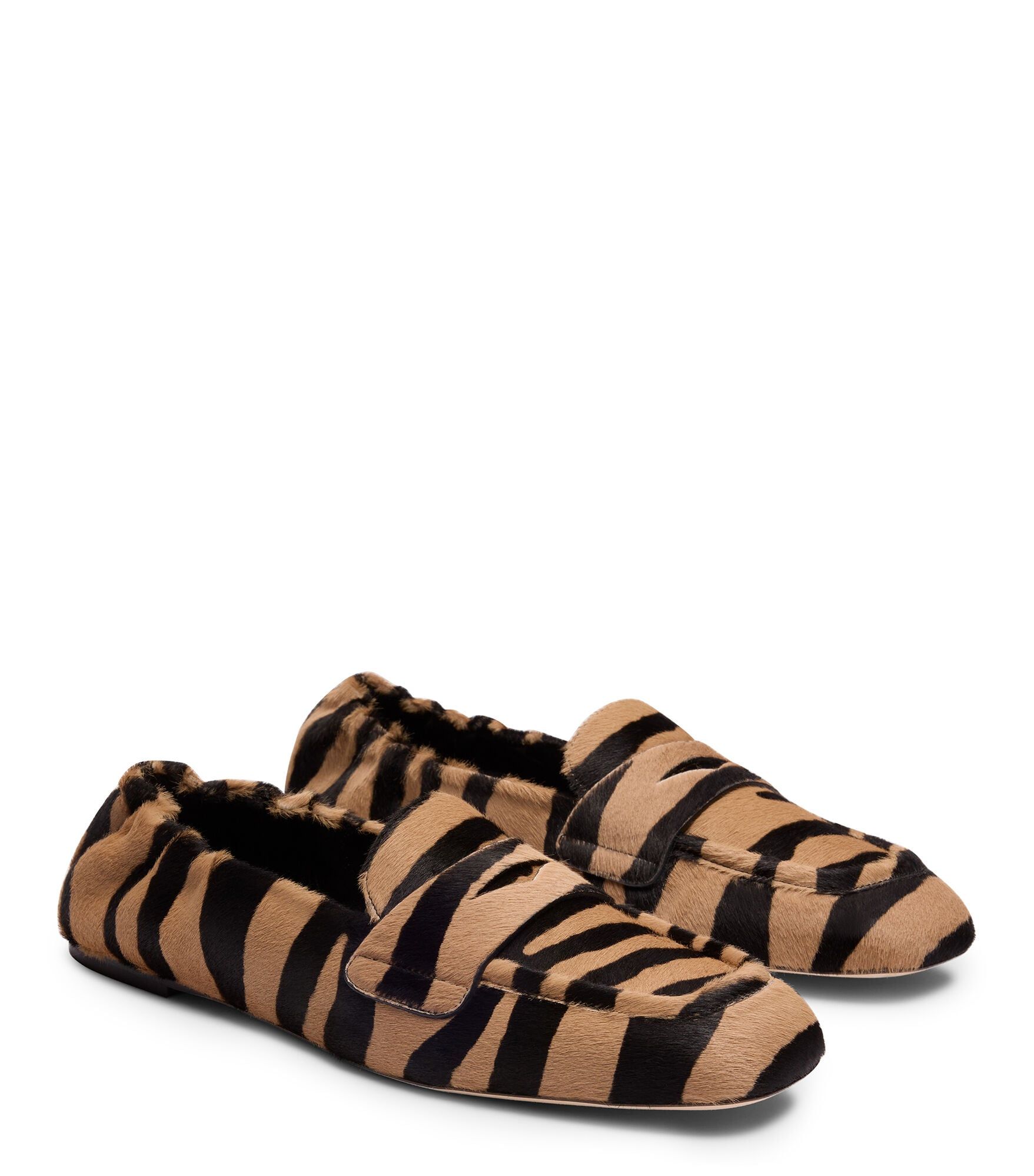 MOCASSIN BRYANT, CHAUSSURES PLATES ET MOCASSINS, /, BECERRO CON PELO ESTAMPADO CEBRA - Stuart Weitzman - Modalova